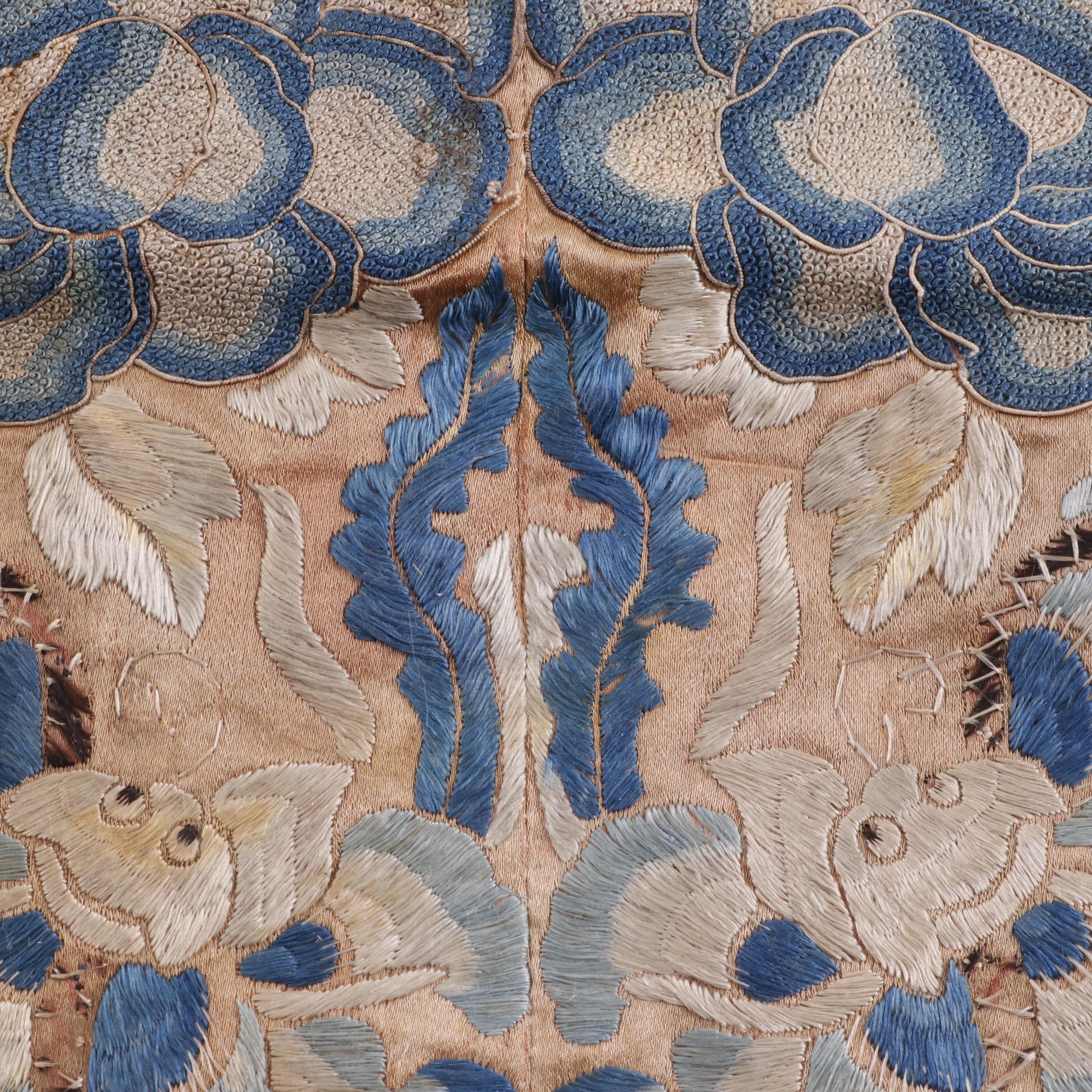 Late Qing Dynasty Silk Embroidered Textile