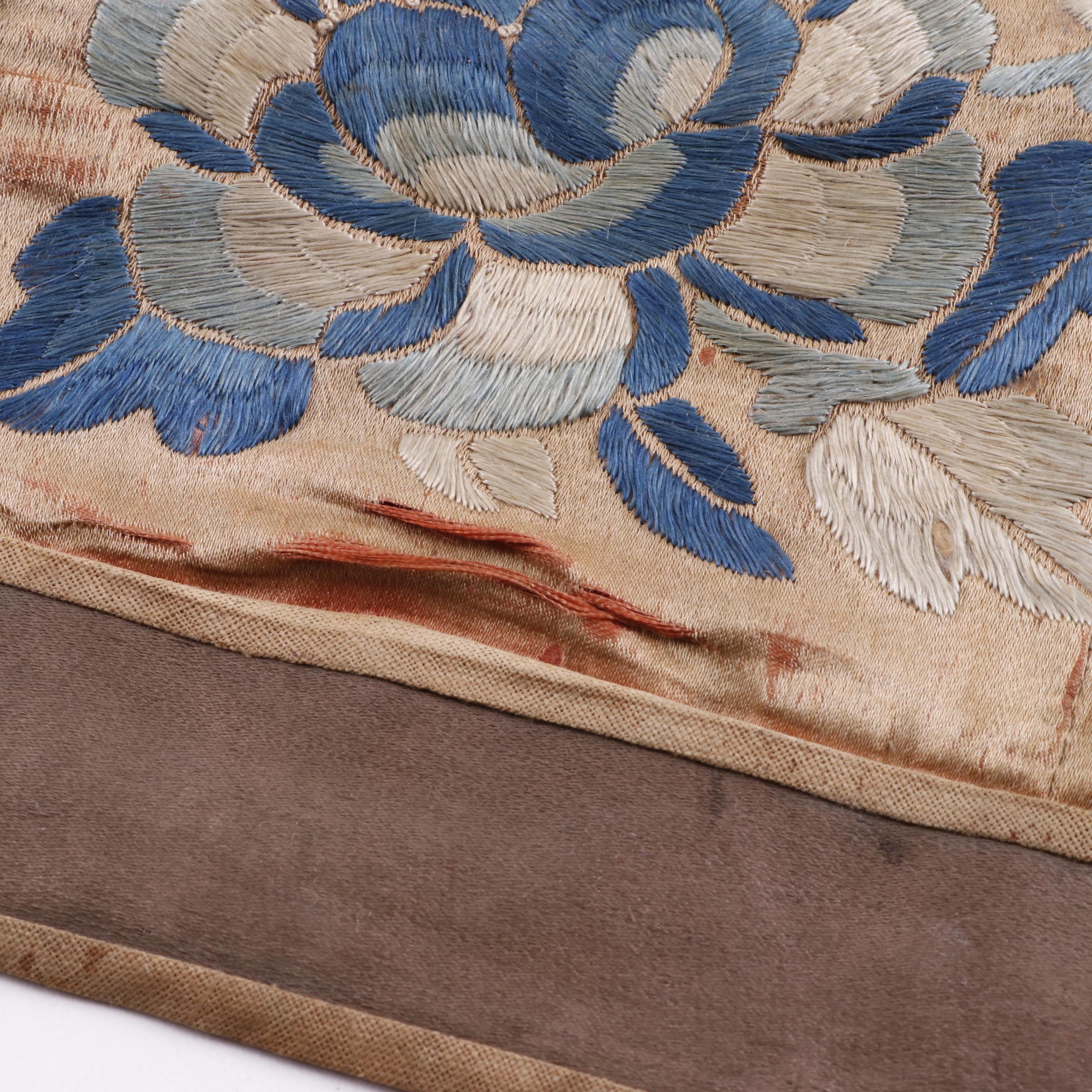 Late Qing Dynasty Silk Embroidered Textile