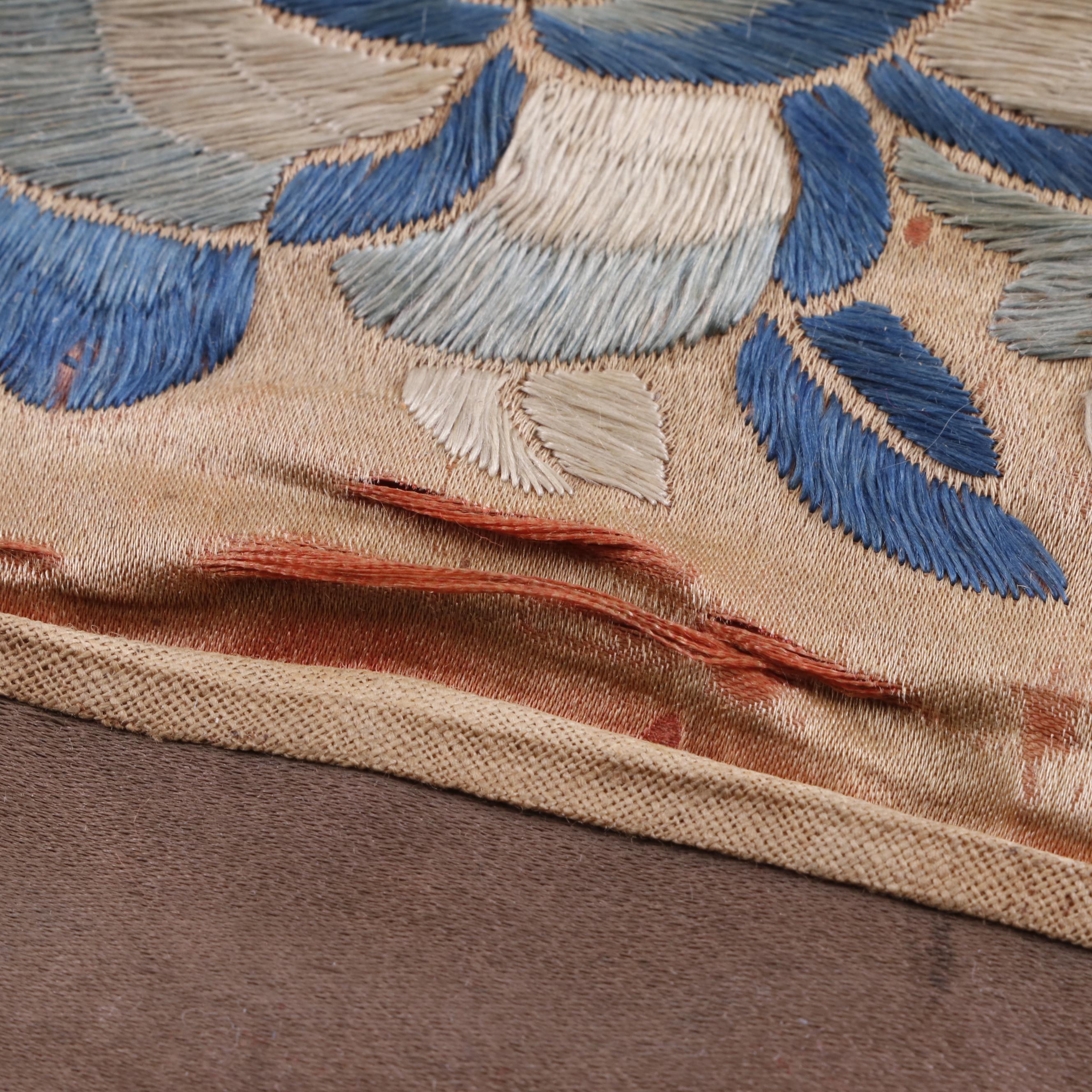 Late Qing Dynasty Silk Embroidered Textile