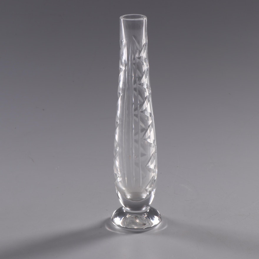 Waterford Crystal "Zig-Zag" Bud Vase