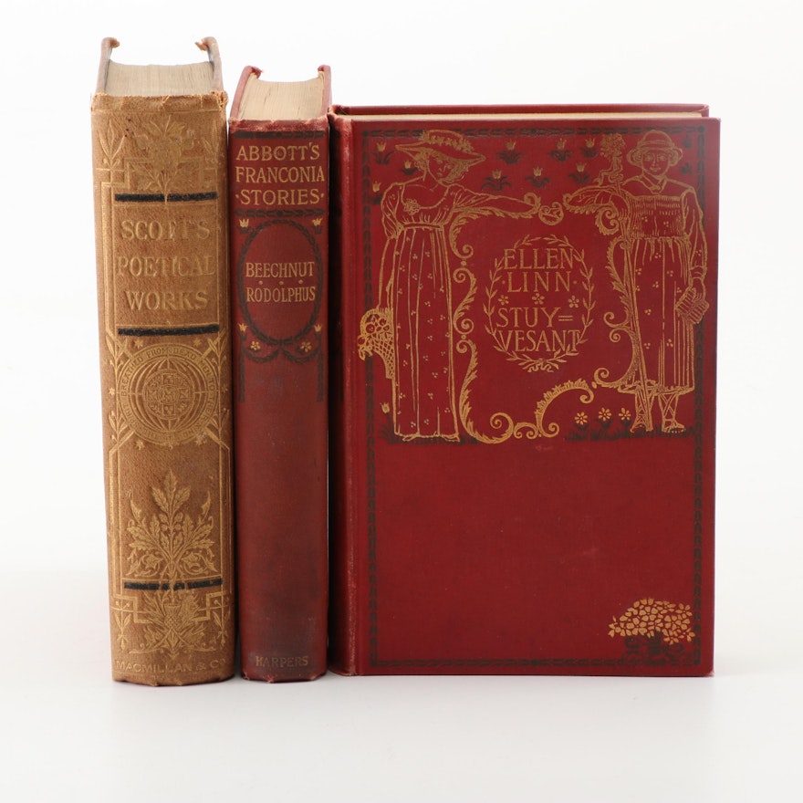 Late 19th Century Works by Jacob Abbott and Sir Walter Scott