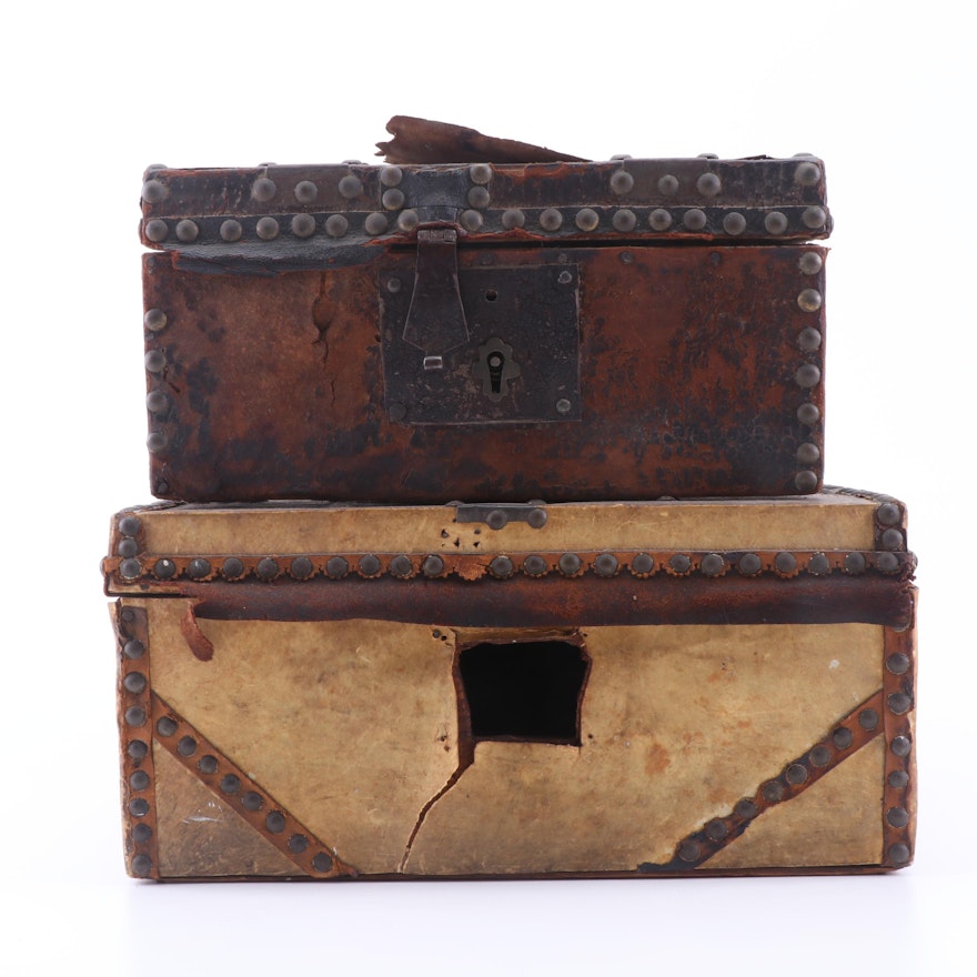 Antique Trunk Boxes by Robert Burr and Thaddeus Osgood