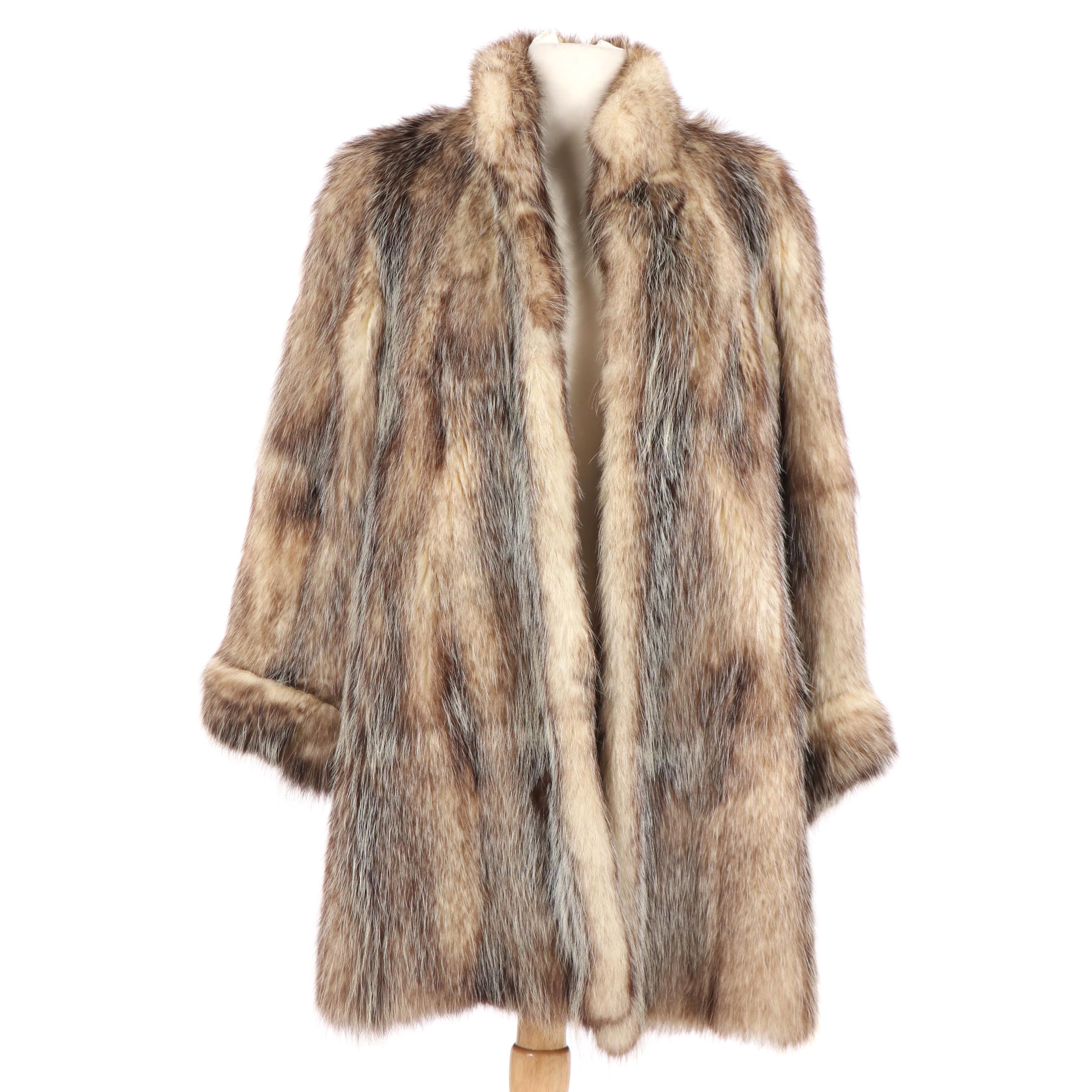 Women's Vintage Neiman Marcus Badger Fur Coat