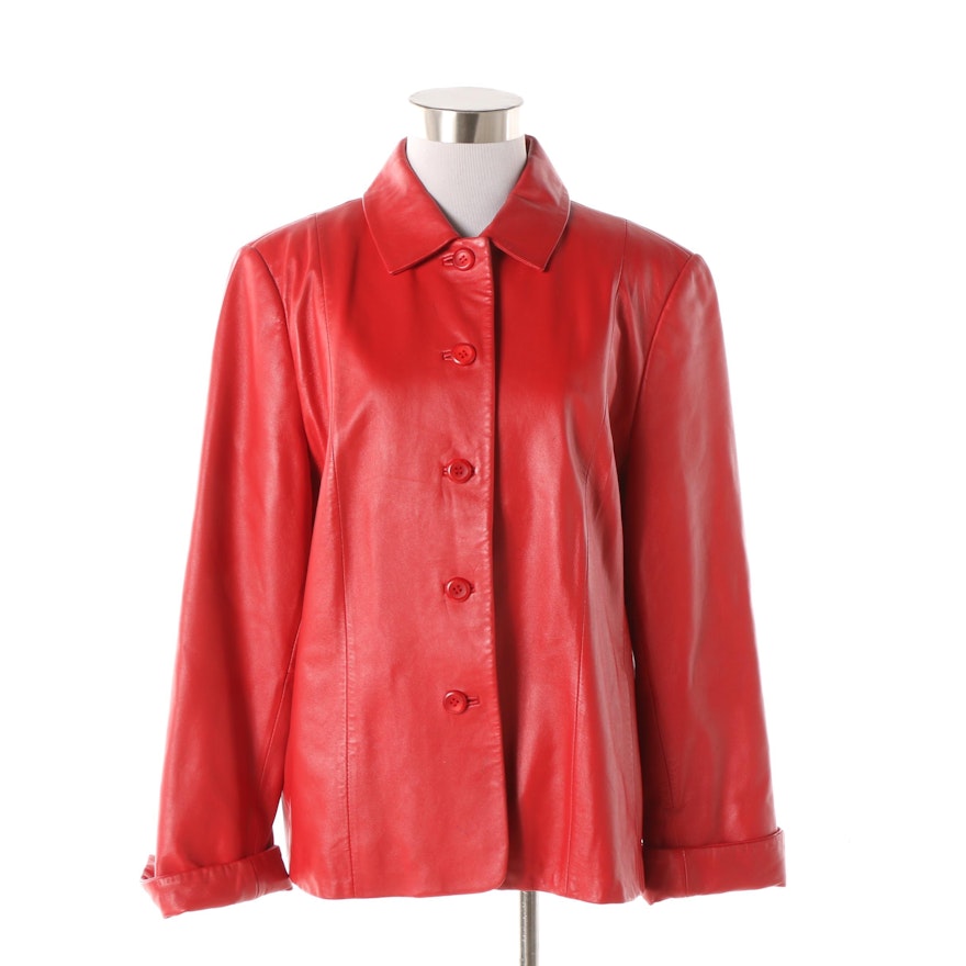 Women's Vintage Pendleton Red Leather Jacket