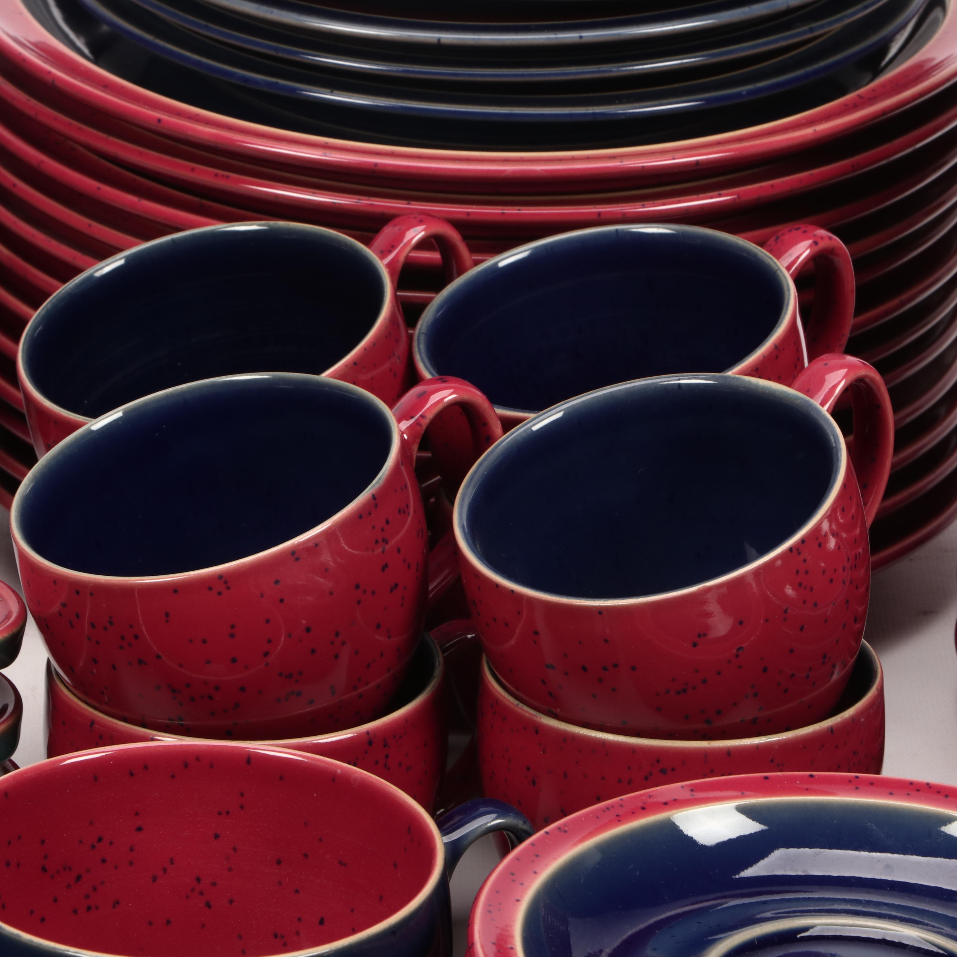 Denby Langley "Harlequin" Pattern Stoneware Dinnerware