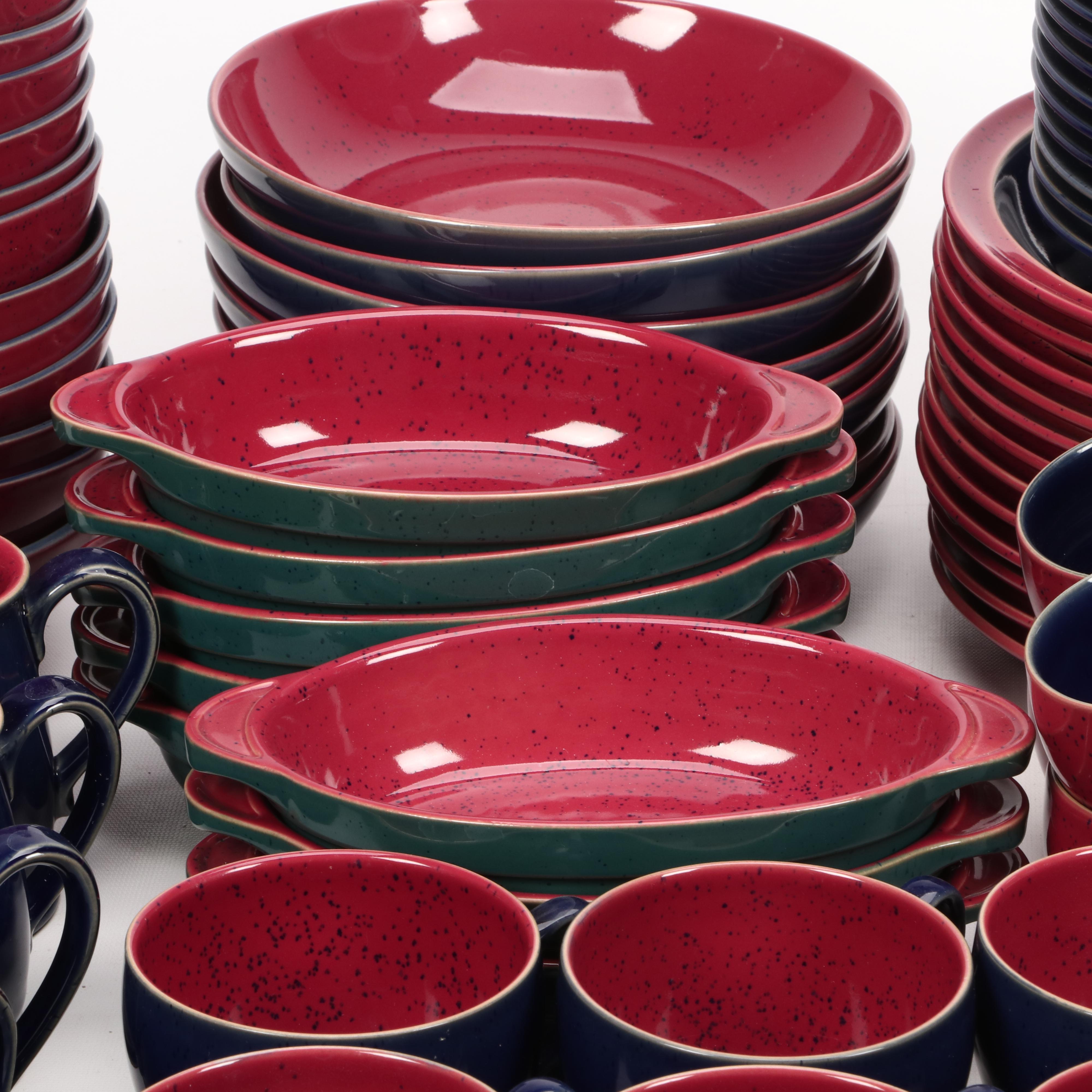 Denby Langley "Harlequin" Pattern Stoneware Dinnerware