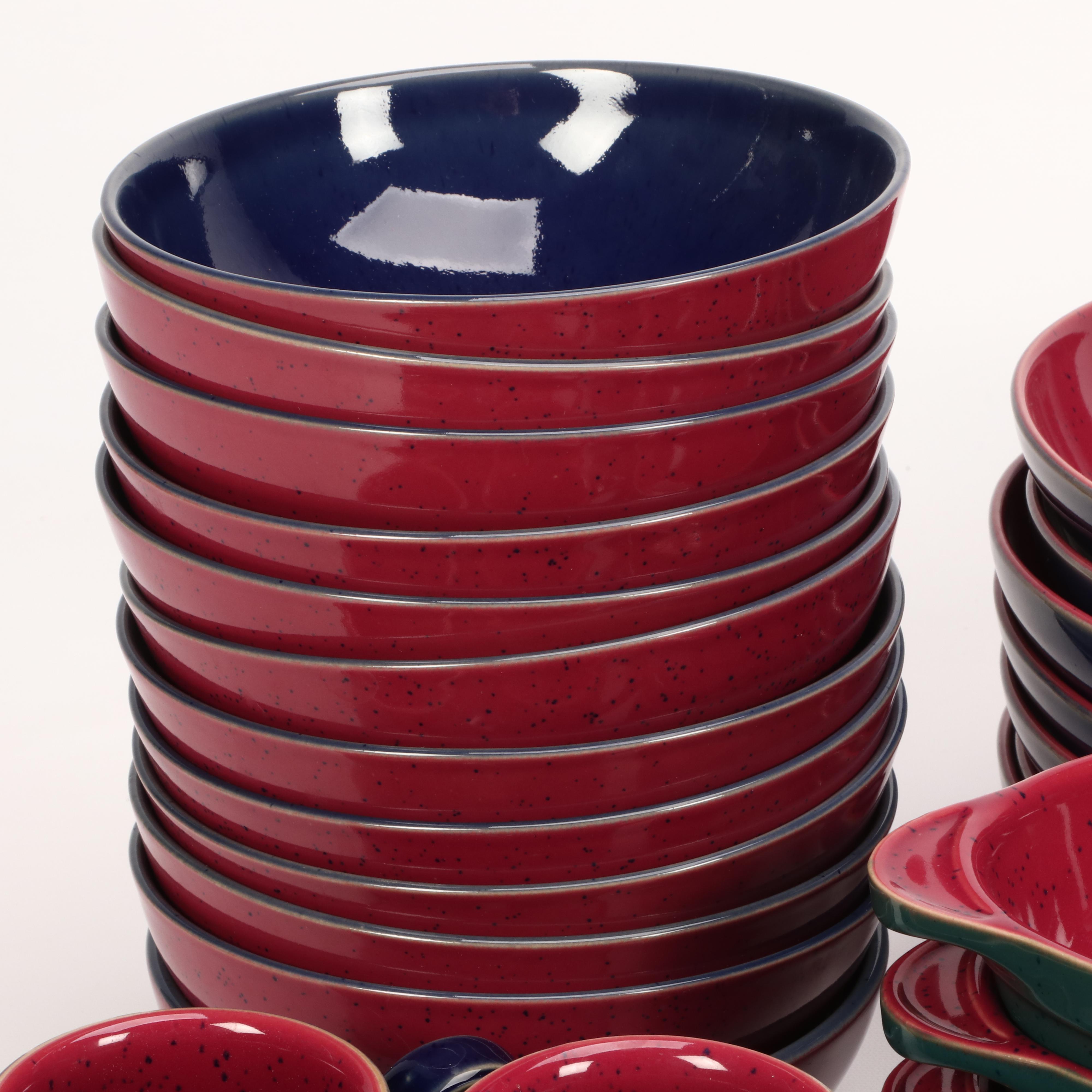 Denby Langley "Harlequin" Pattern Stoneware Dinnerware