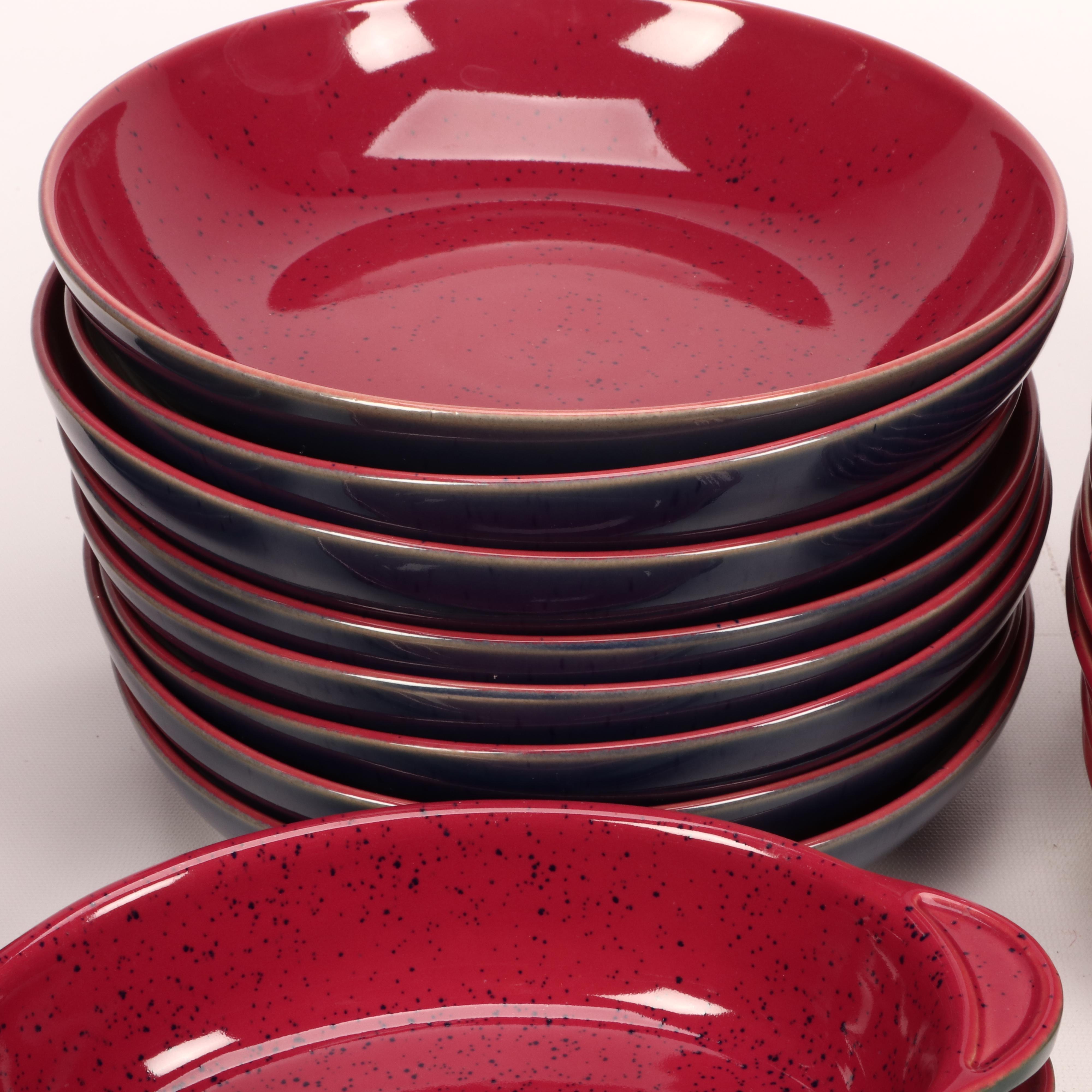 Denby Langley "Harlequin" Pattern Stoneware Dinnerware