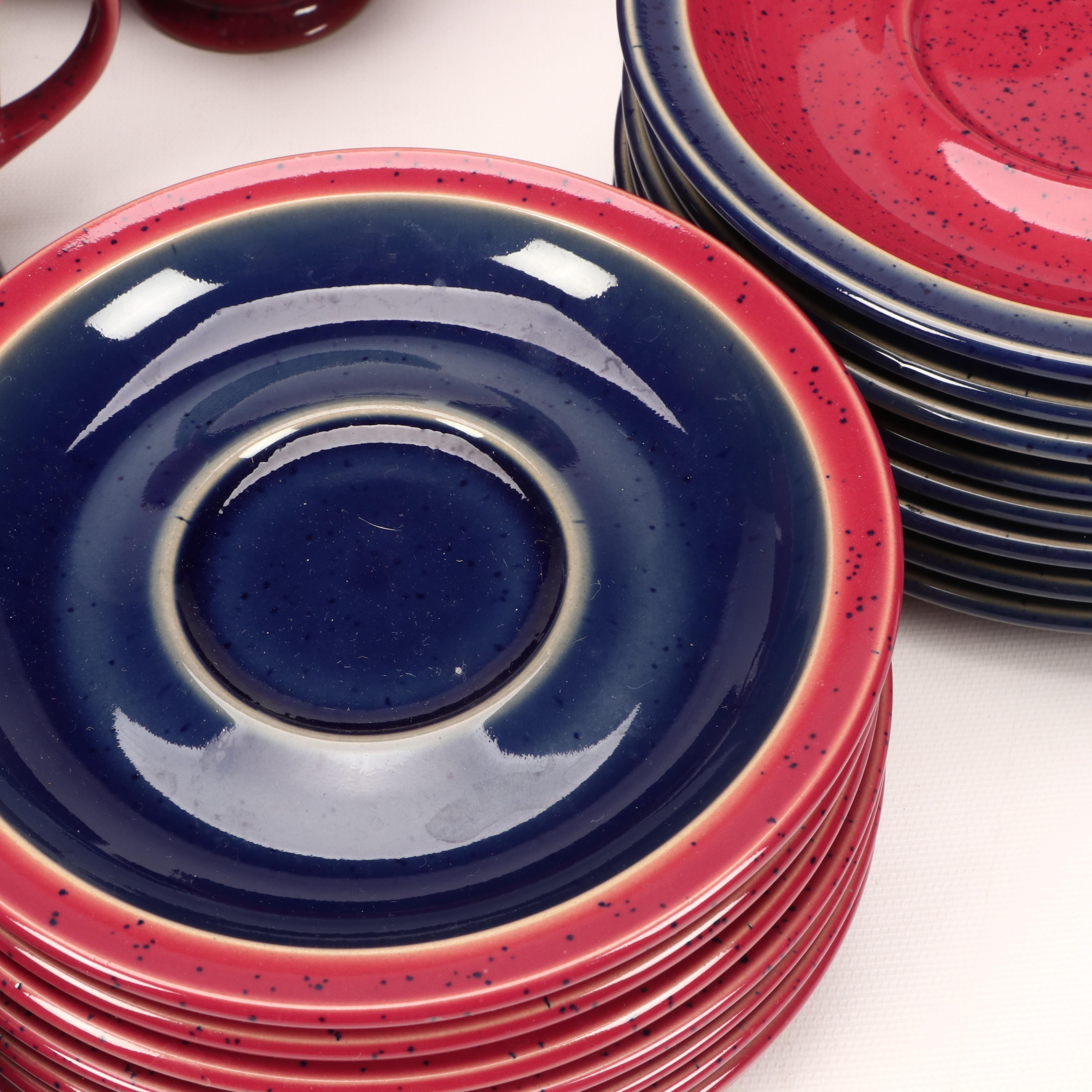 Denby Langley "Harlequin" Pattern Stoneware Dinnerware