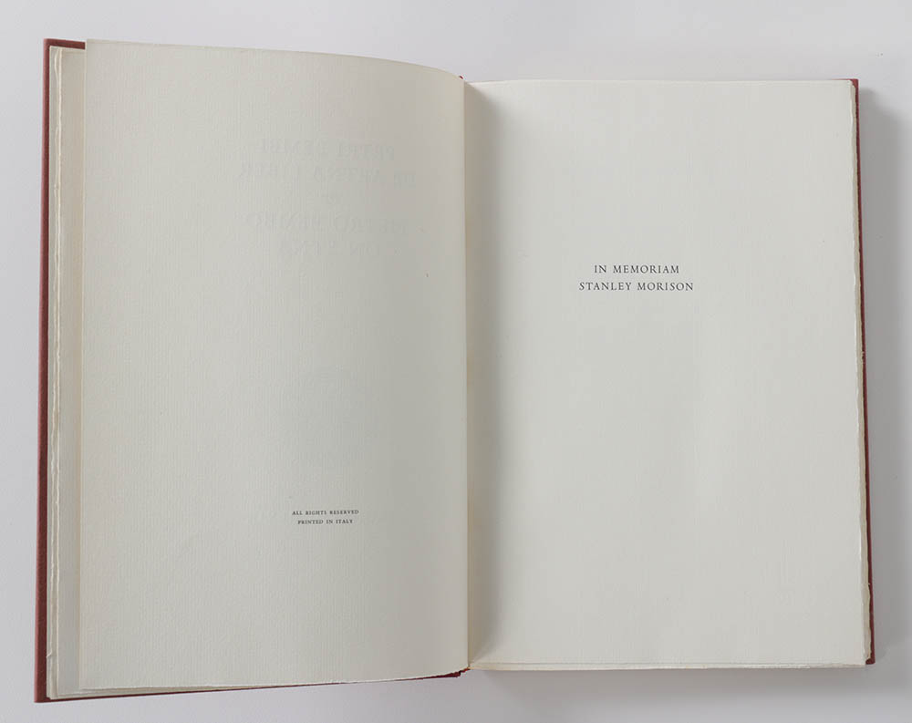 1969 Limited First English Translation "Pietro Bembo on Etna" by Pietro Bembo