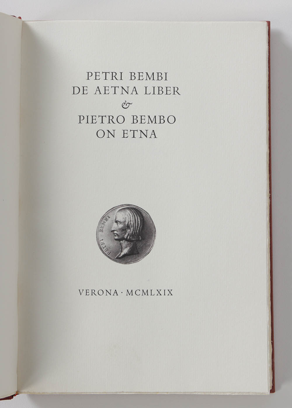 1969 Limited First English Translation "Pietro Bembo on Etna" by Pietro Bembo