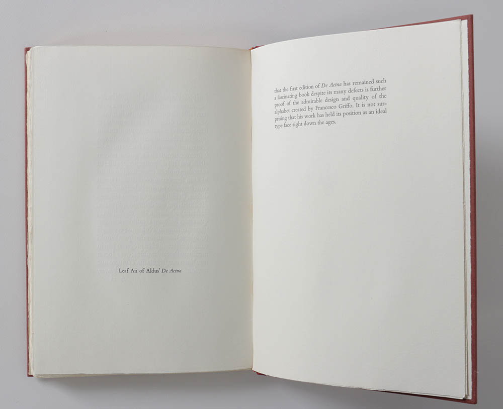 1969 Limited First English Translation "Pietro Bembo on Etna" by Pietro Bembo