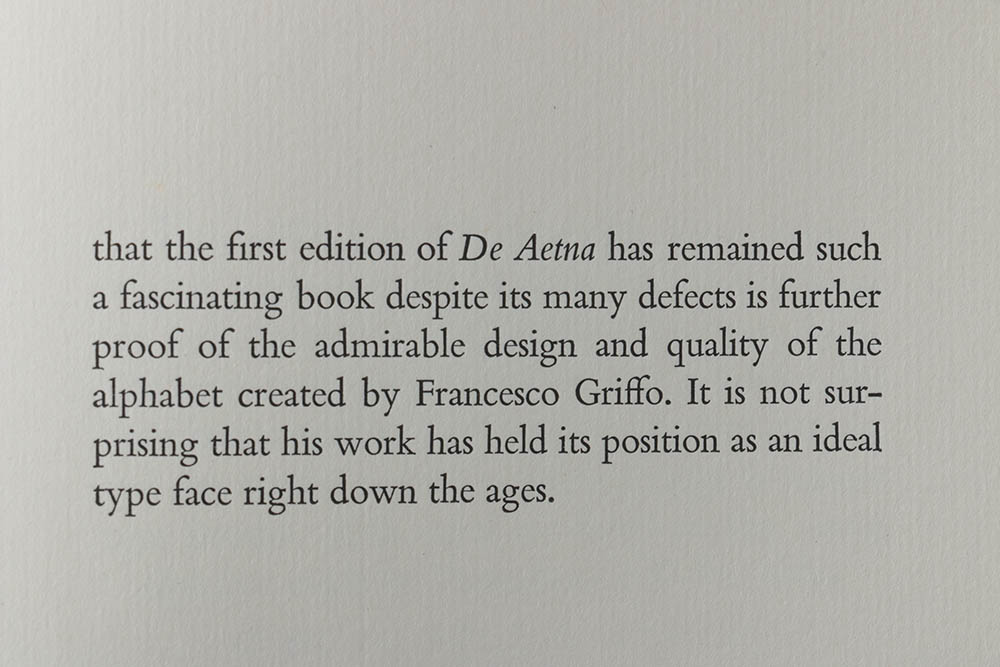 1969 Limited First English Translation "Pietro Bembo on Etna" by Pietro Bembo