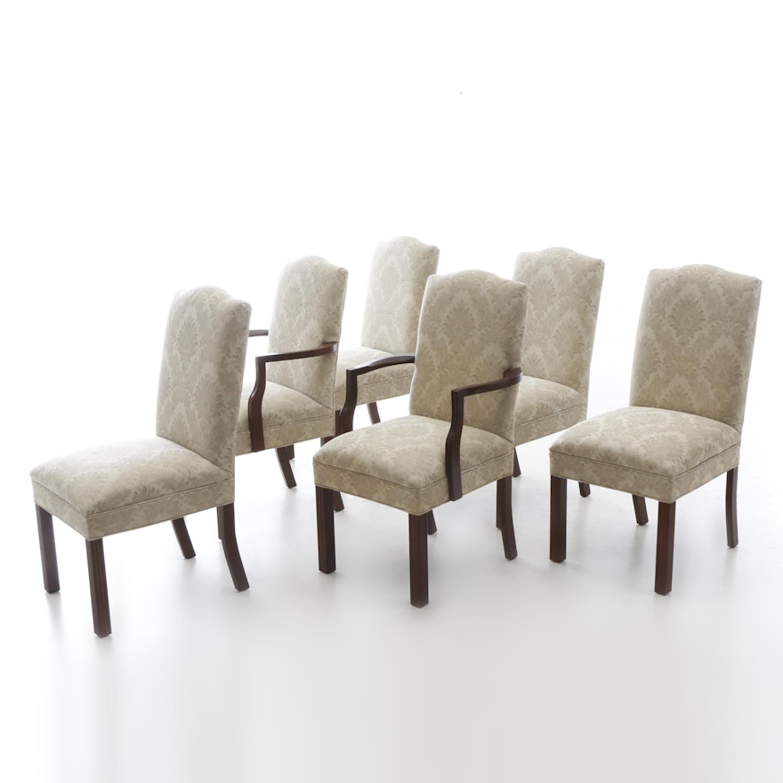 Damask Upholstered Chairs by Design Line