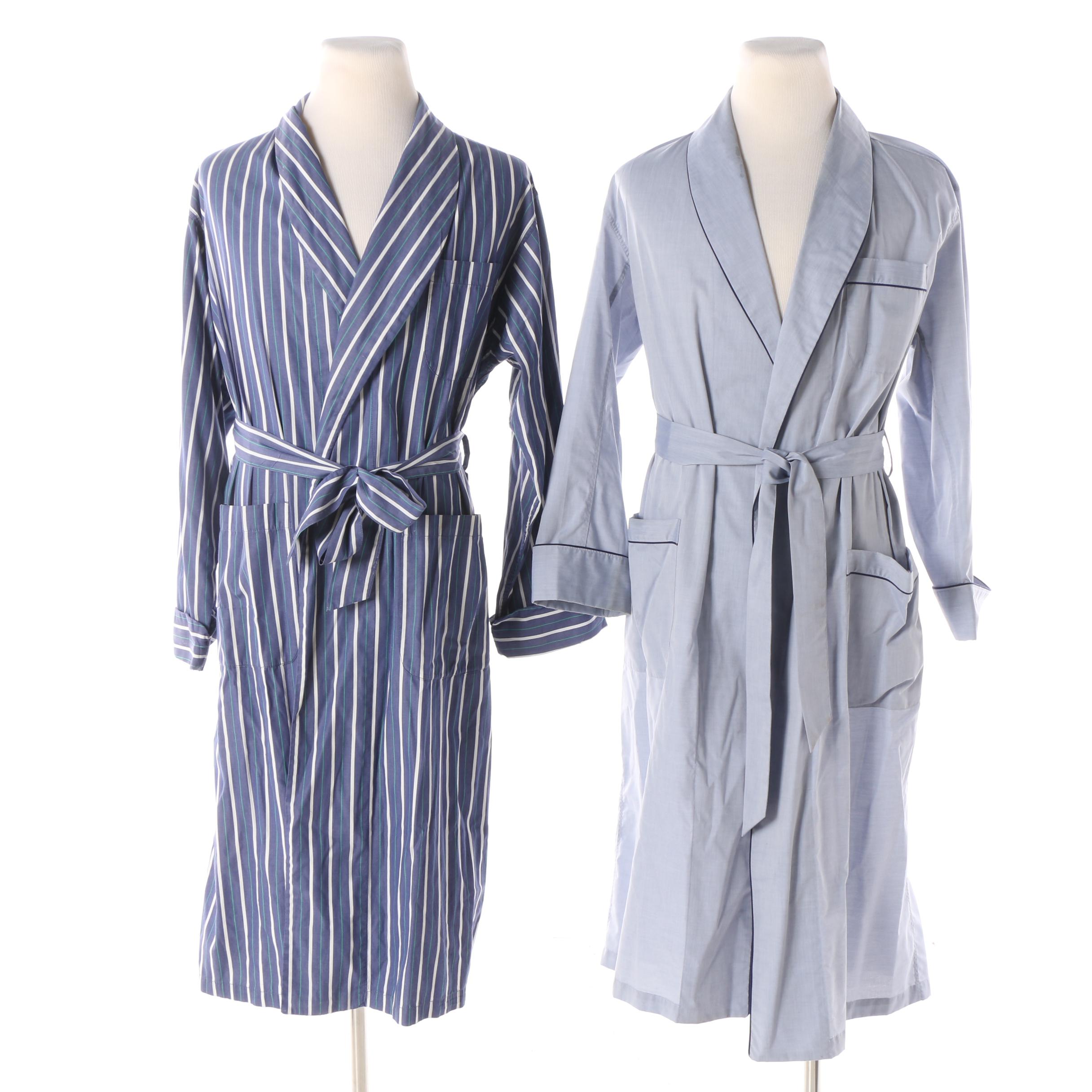 Men's Cotton Robes Including Brooks Brothers
