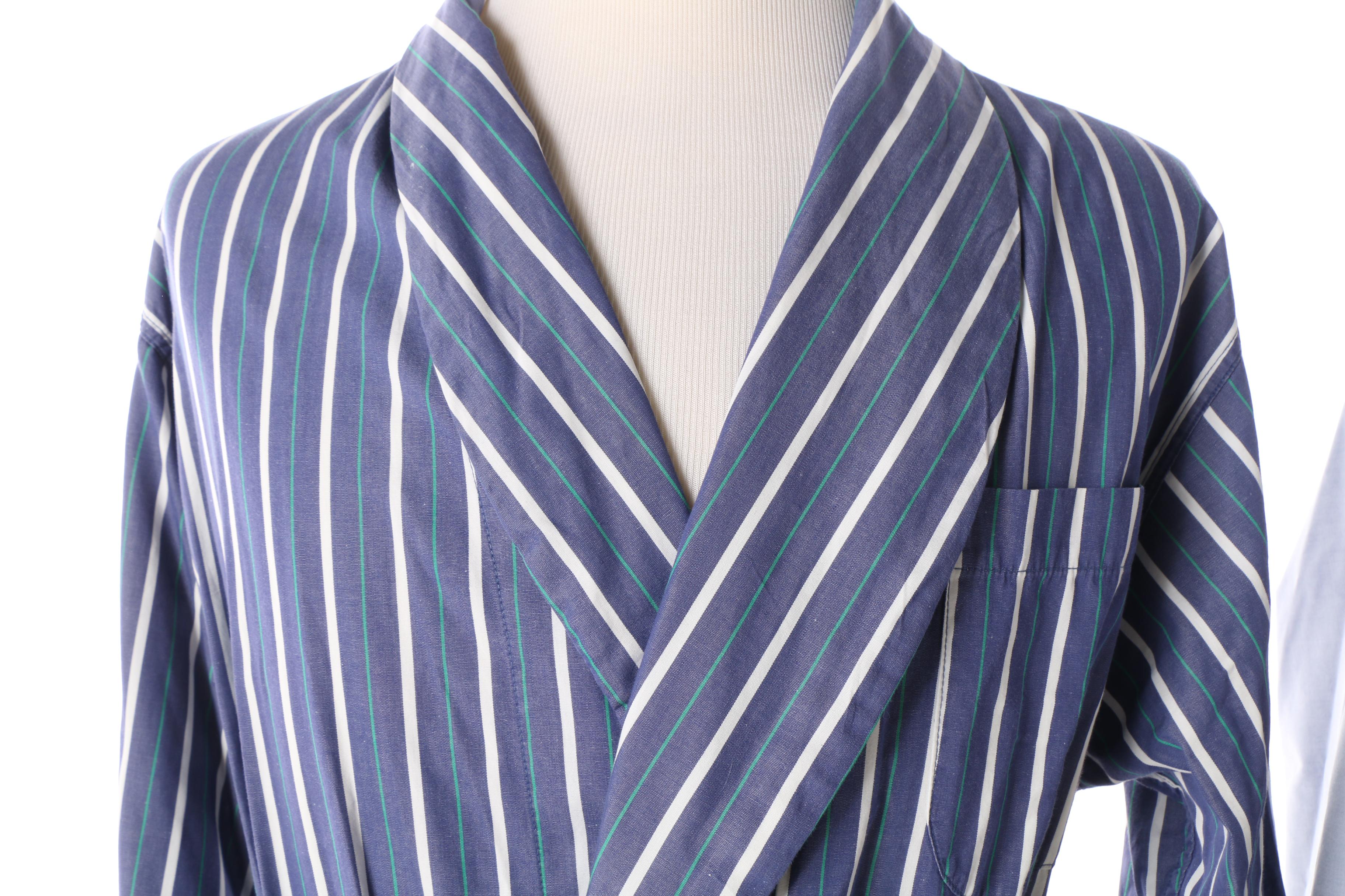 Men's Cotton Robes Including Brooks Brothers