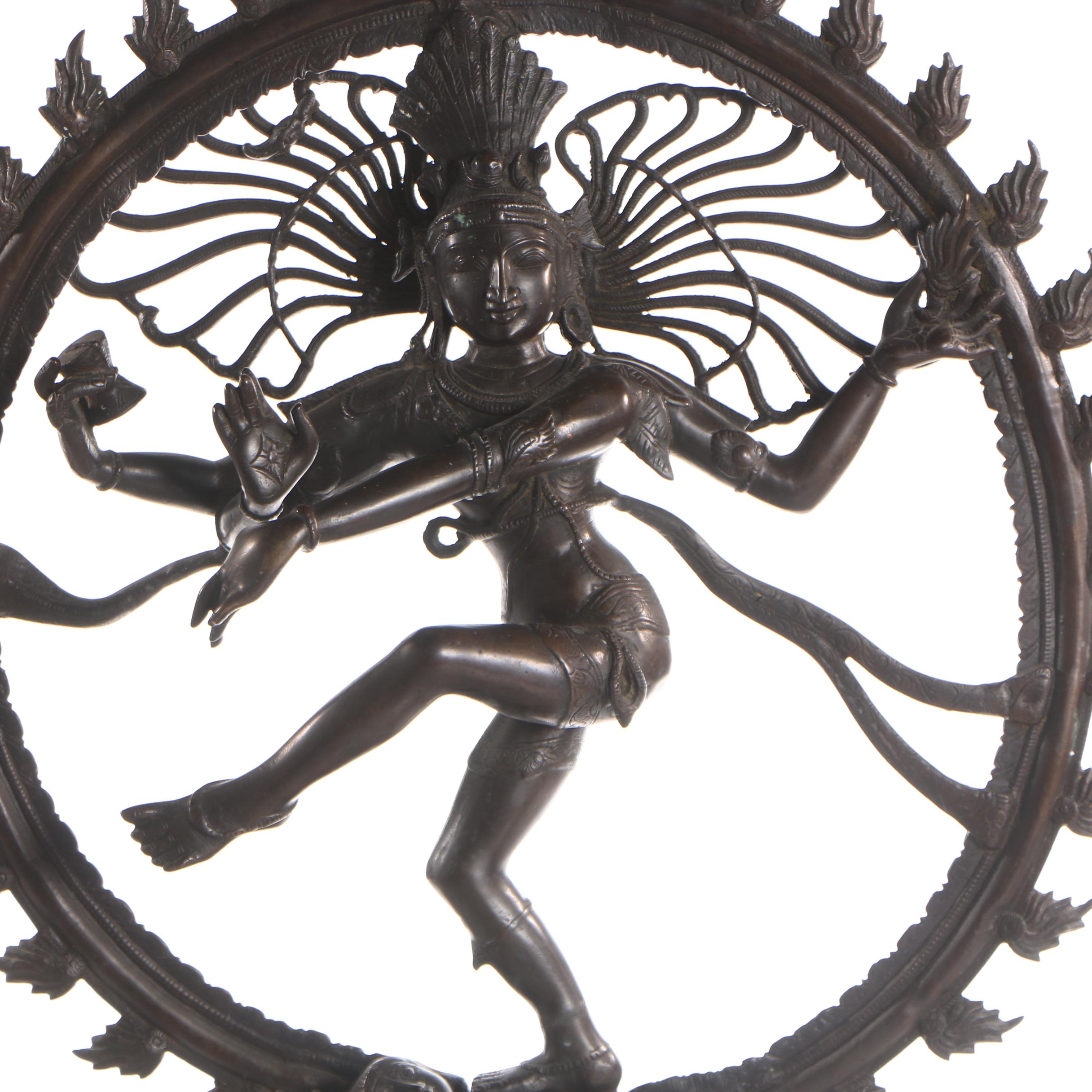 Shiva-Nataraja Bronze-Toned Metal Sculpture