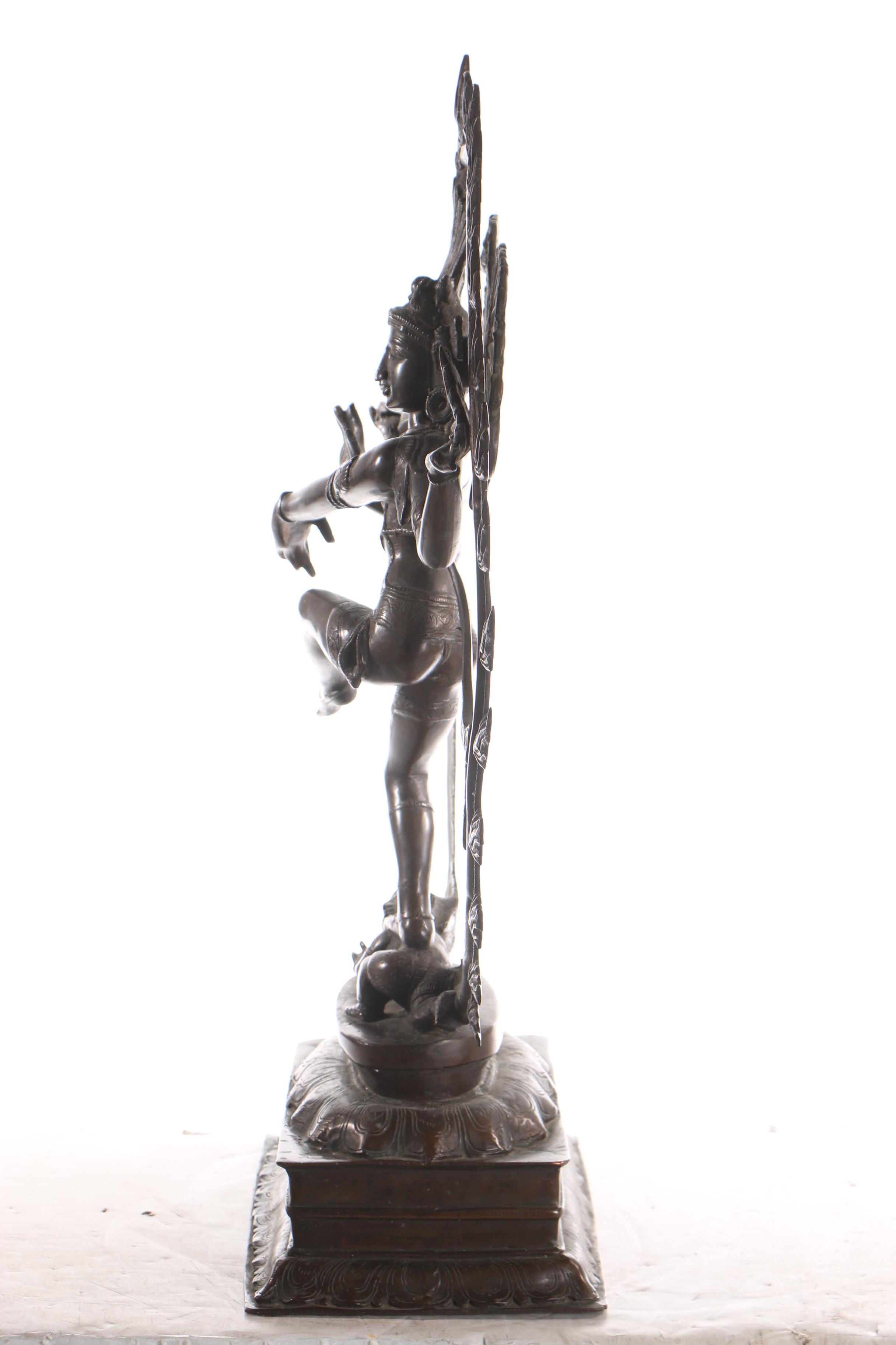 Shiva-Nataraja Bronze-Toned Metal Sculpture