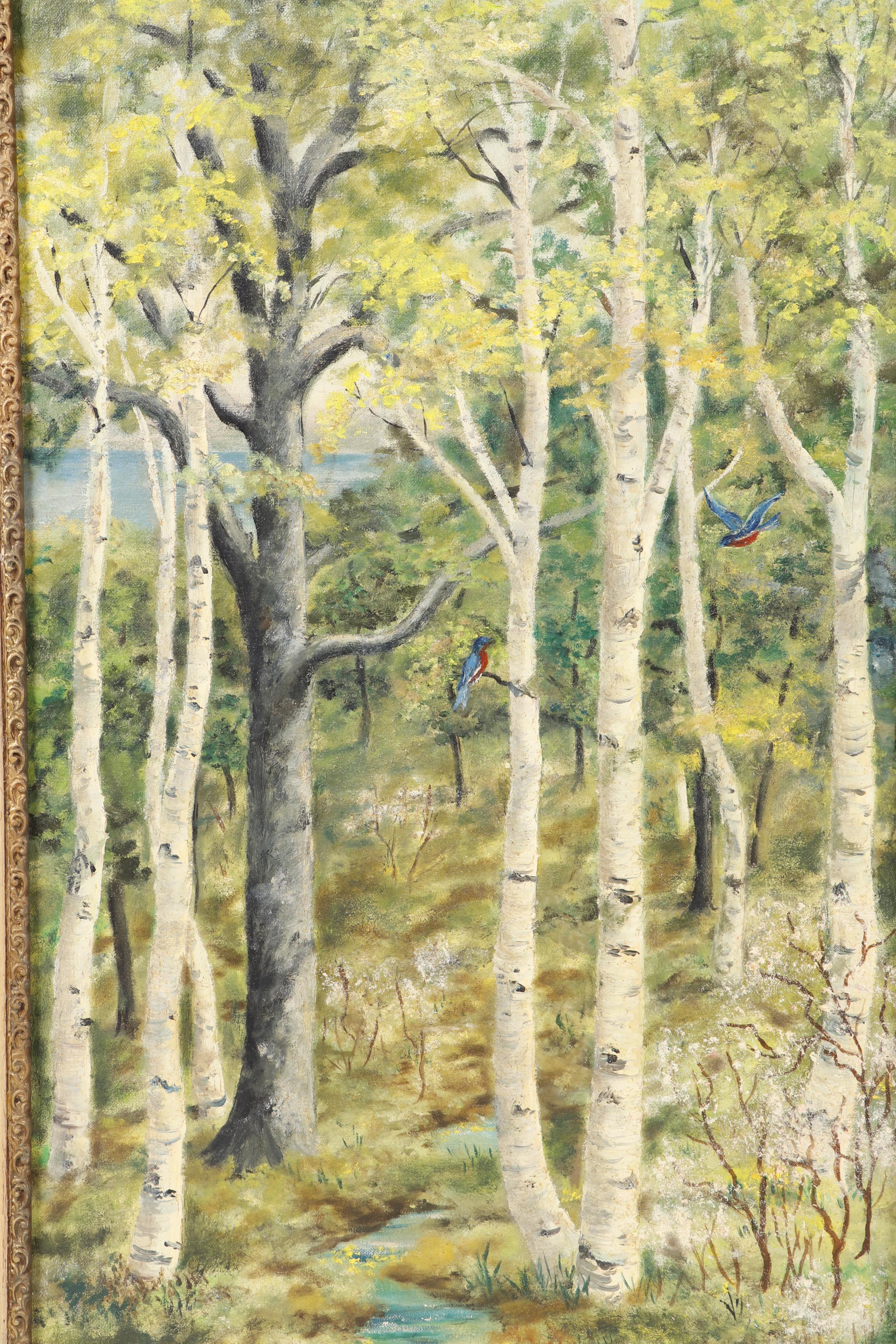 Helen Grace Oil Paintings "Spring Song" and "Quiet Retreat"