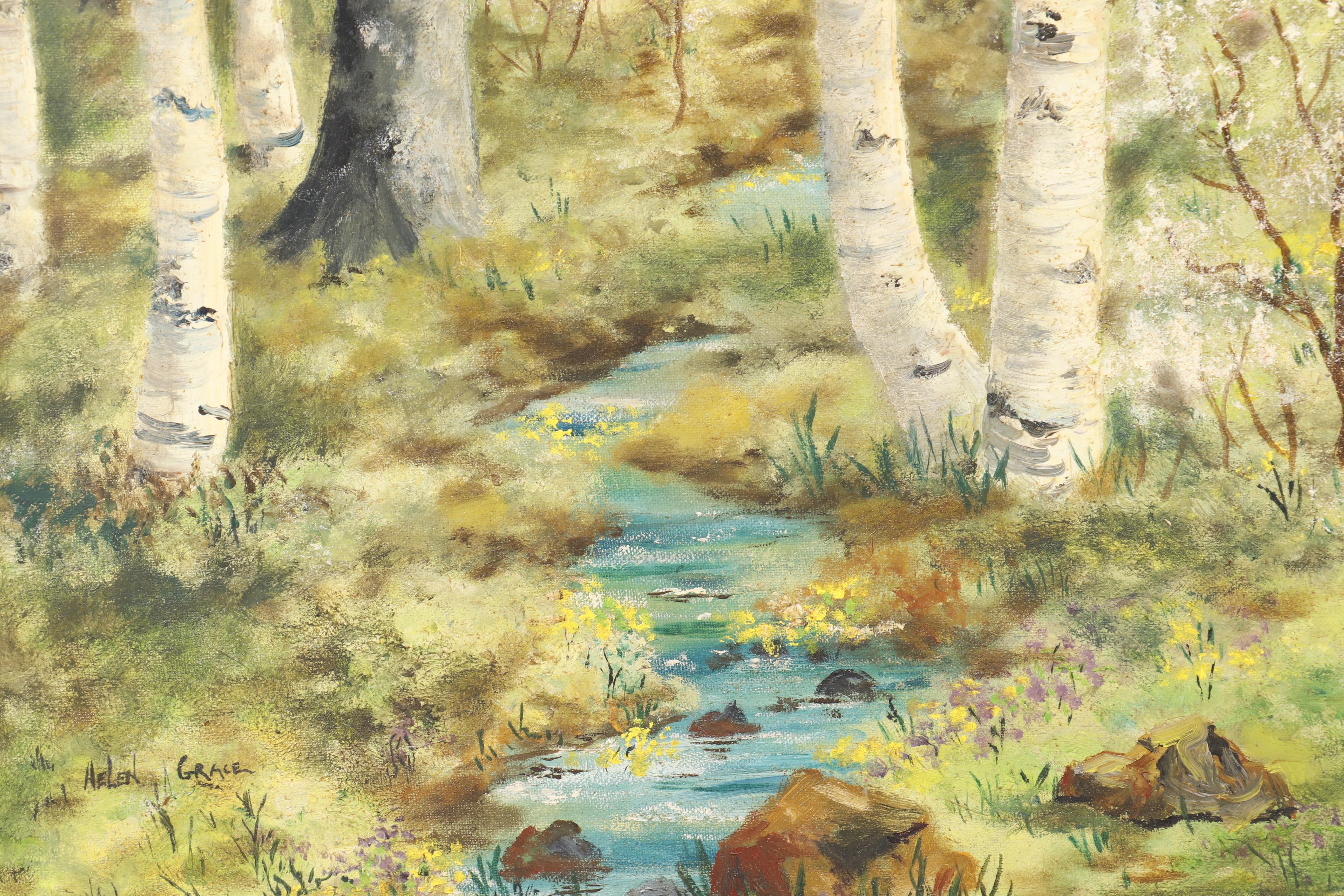 Helen Grace Oil Paintings "Spring Song" and "Quiet Retreat"