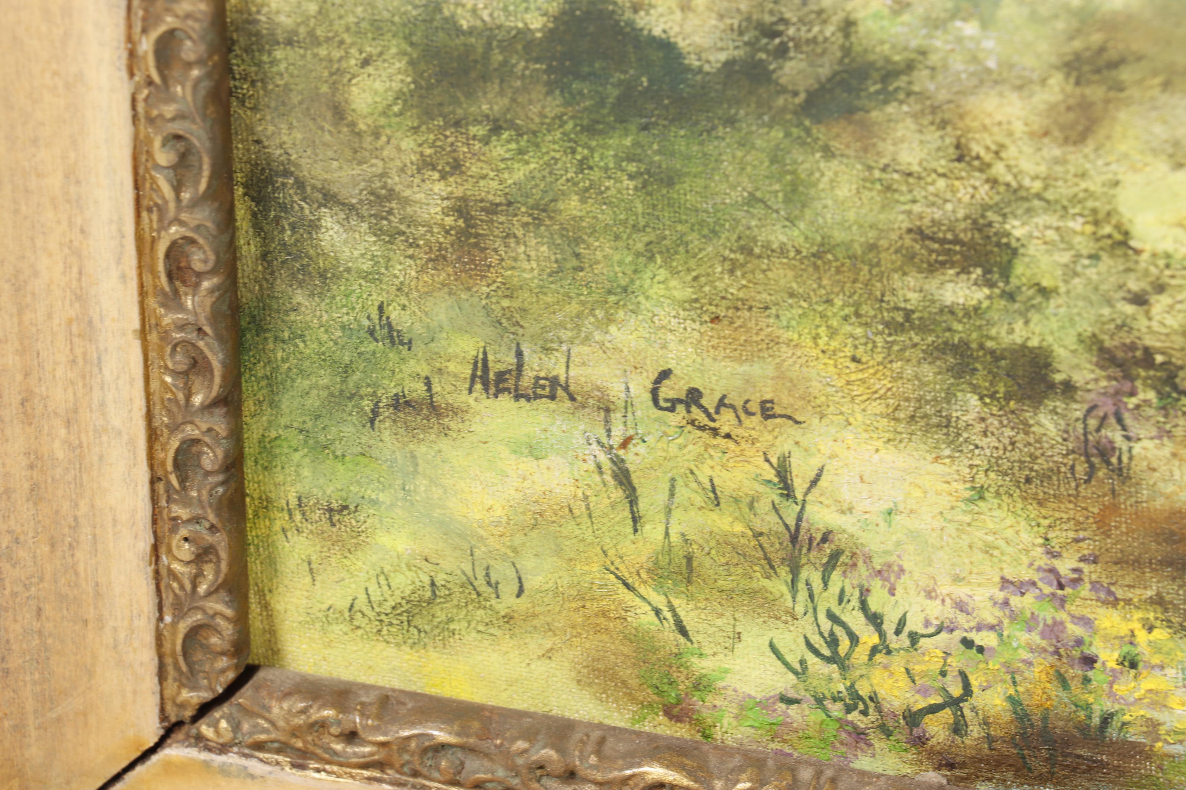 Helen Grace Oil Paintings "Spring Song" and "Quiet Retreat"