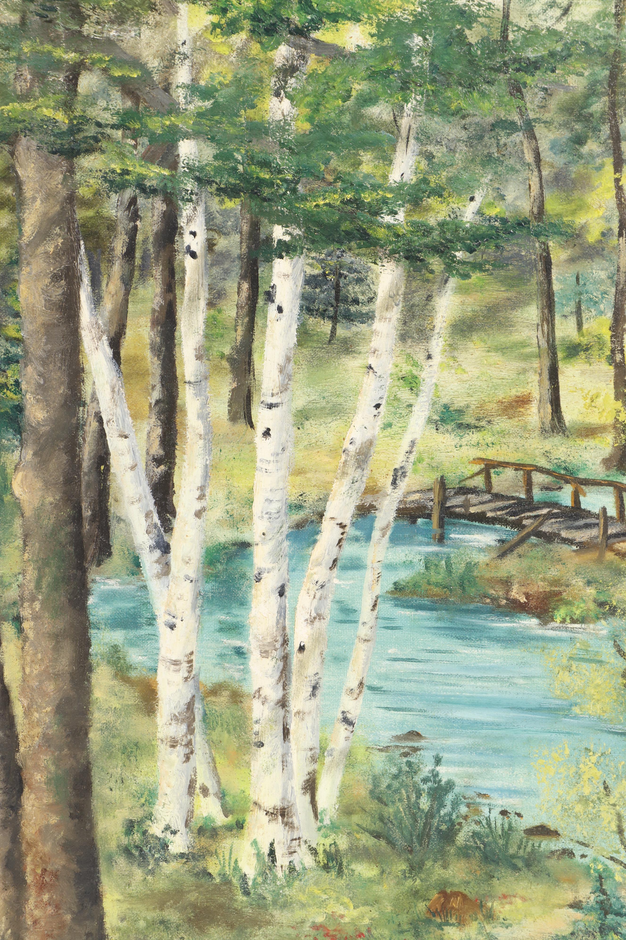 Helen Grace Oil Paintings "Spring Song" and "Quiet Retreat"