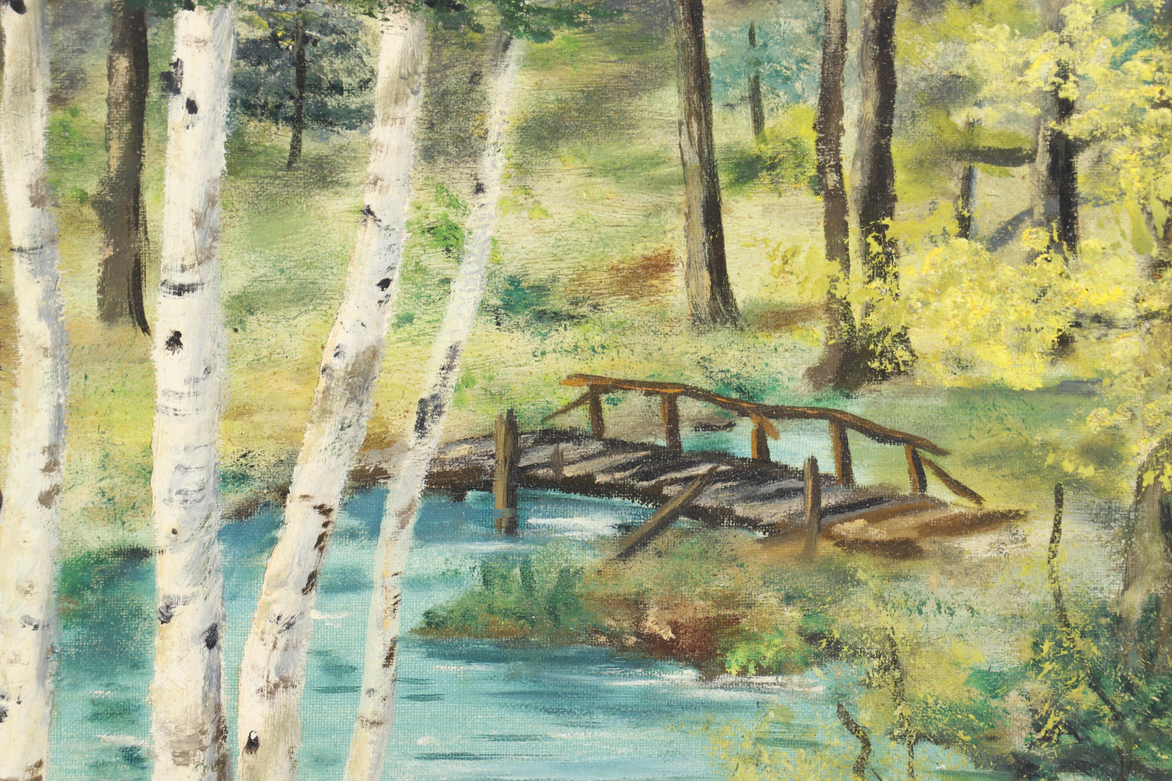 Helen Grace Oil Paintings "Spring Song" and "Quiet Retreat"