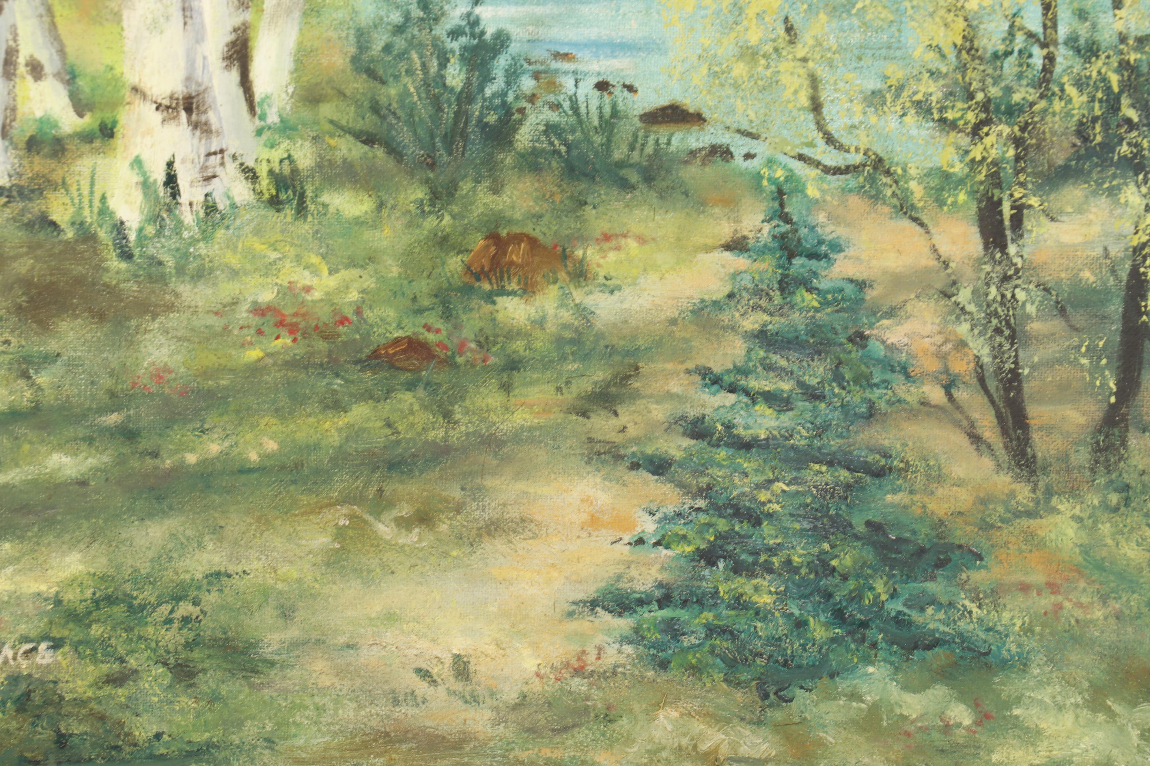 Helen Grace Oil Paintings "Spring Song" and "Quiet Retreat"