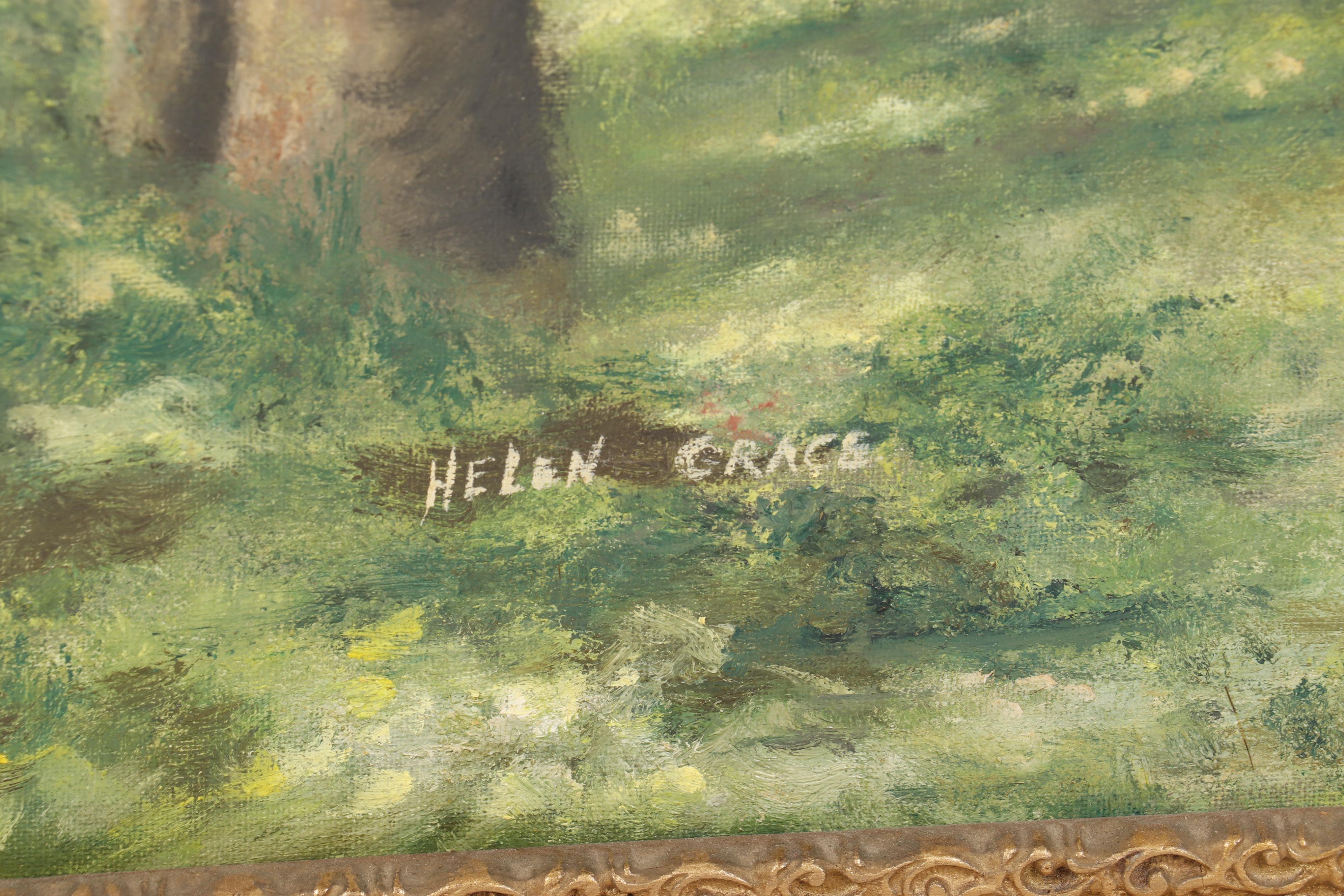 Helen Grace Oil Paintings "Spring Song" and "Quiet Retreat"