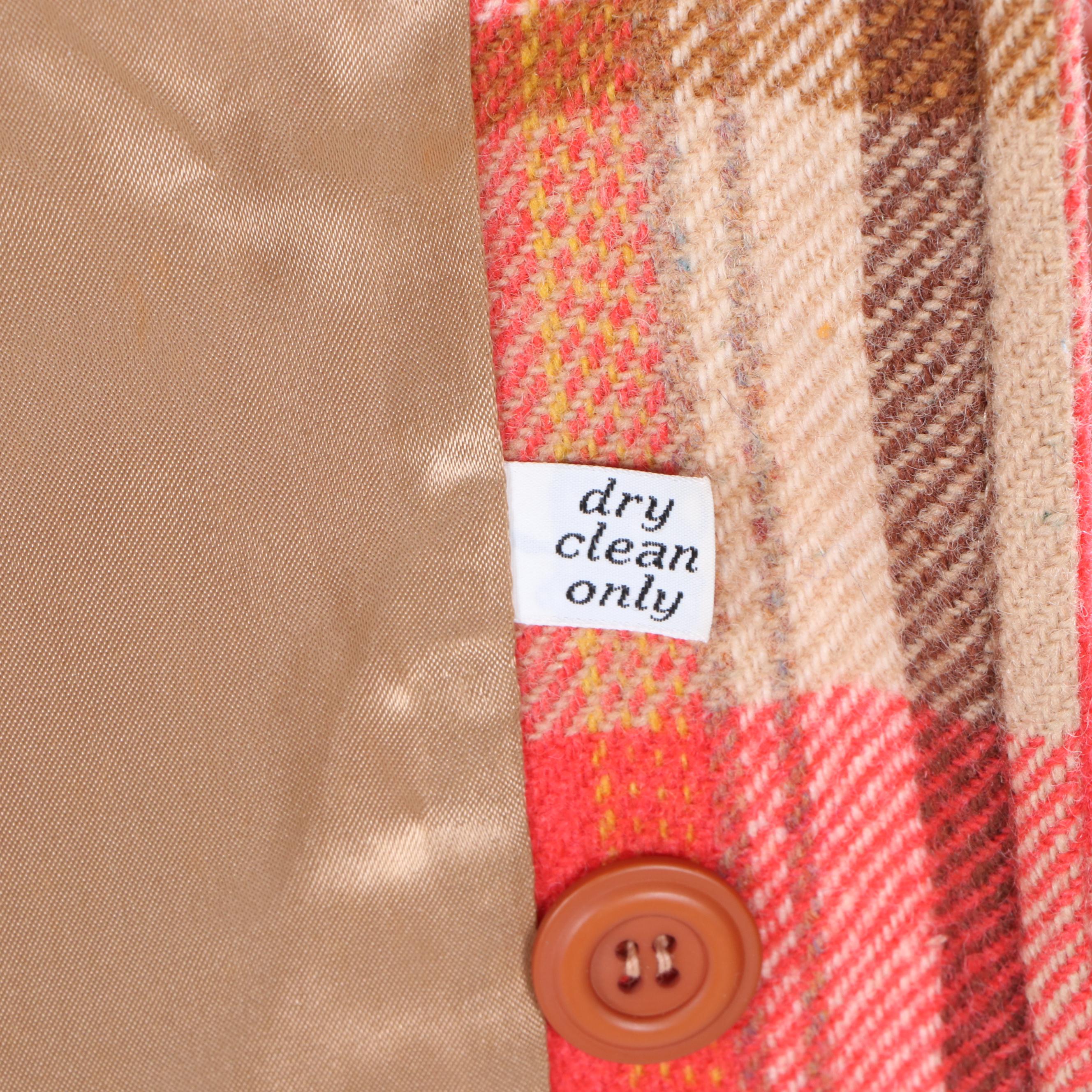 Women's Vintage Young Pendleton Plaid Wool Shirt Jacket