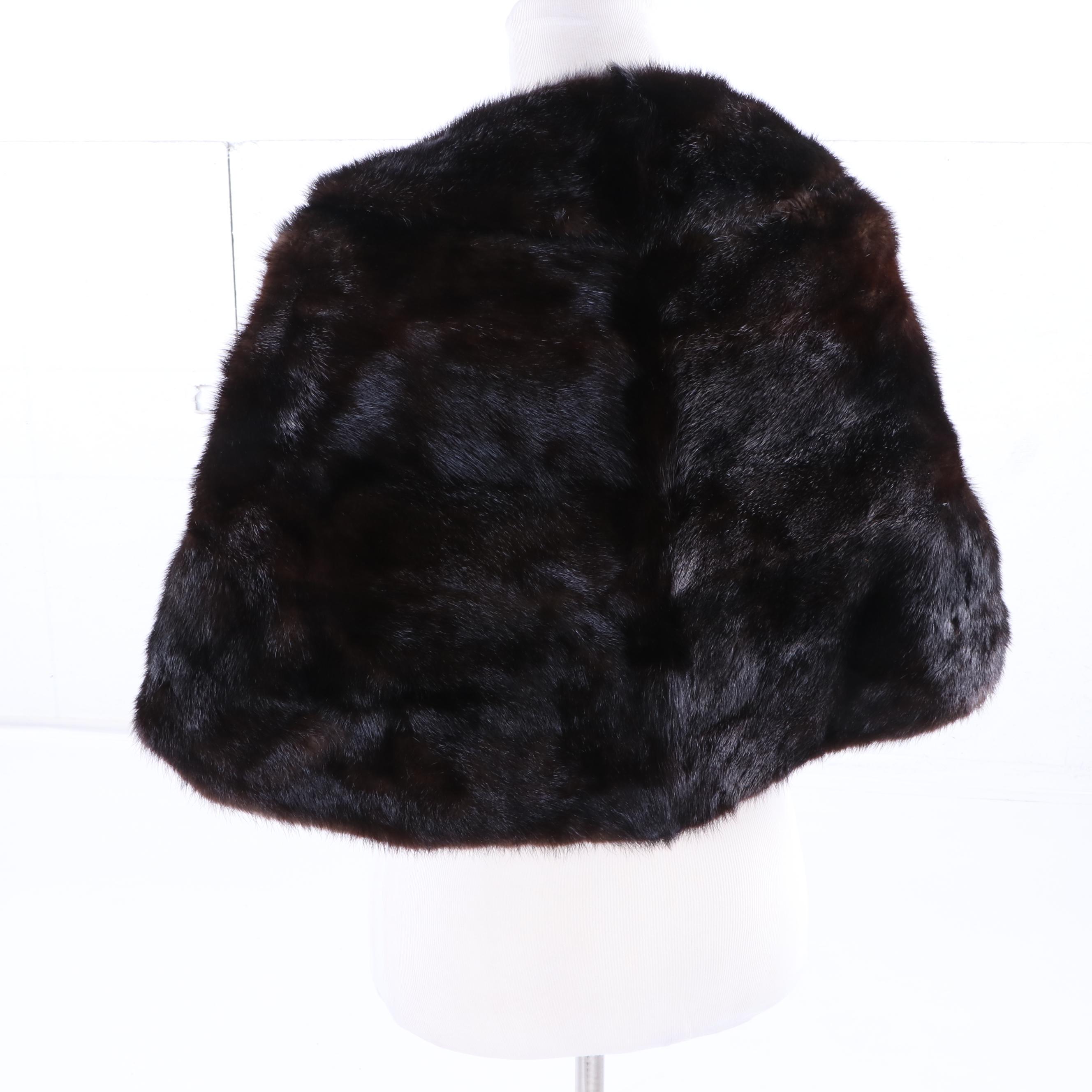 Vintage Jordan Marsh Dyed Beaver Fur Stole
