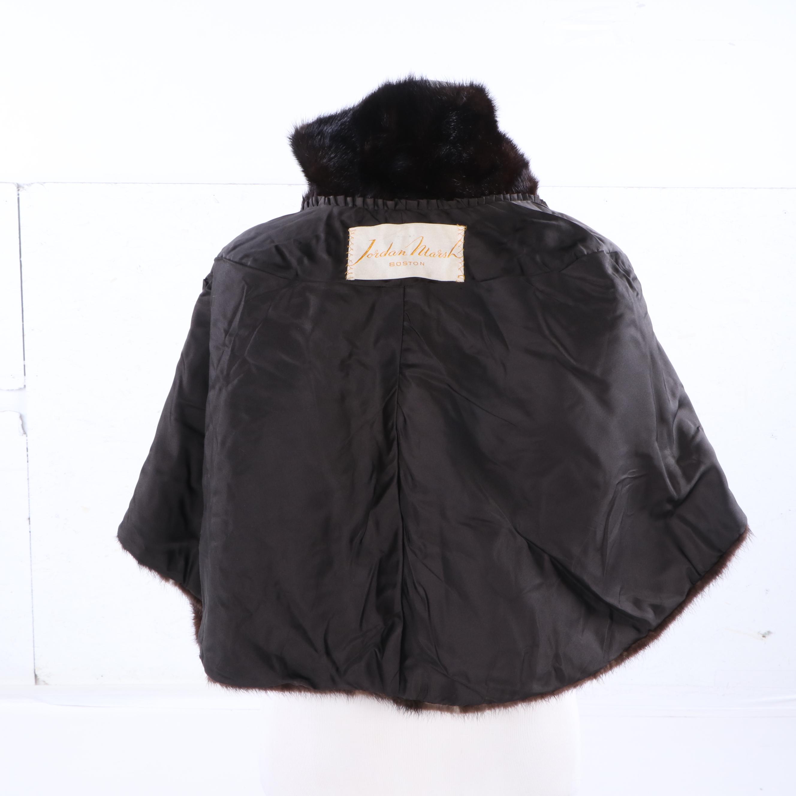 Vintage Jordan Marsh Dyed Beaver Fur Stole