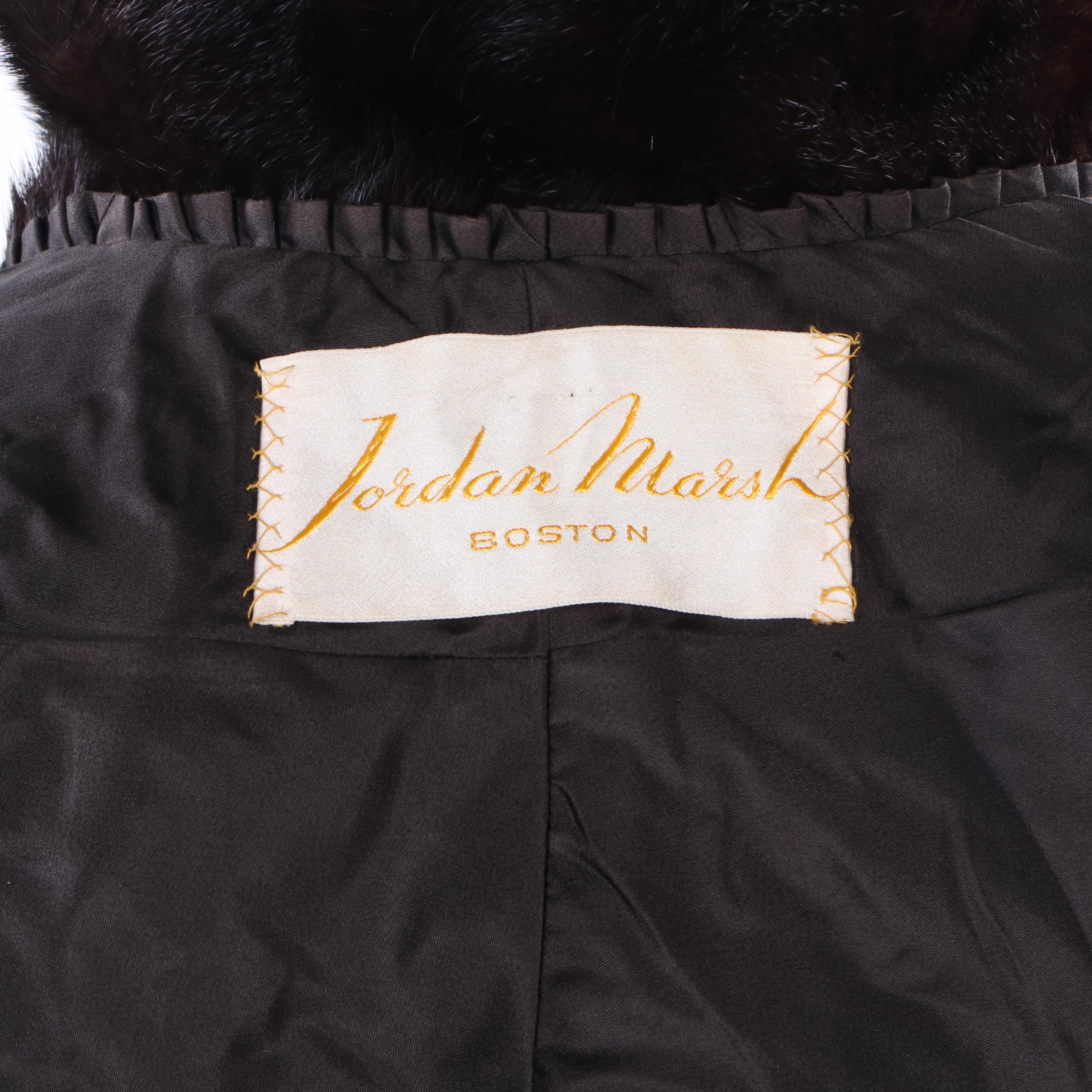 Vintage Jordan Marsh Dyed Beaver Fur Stole