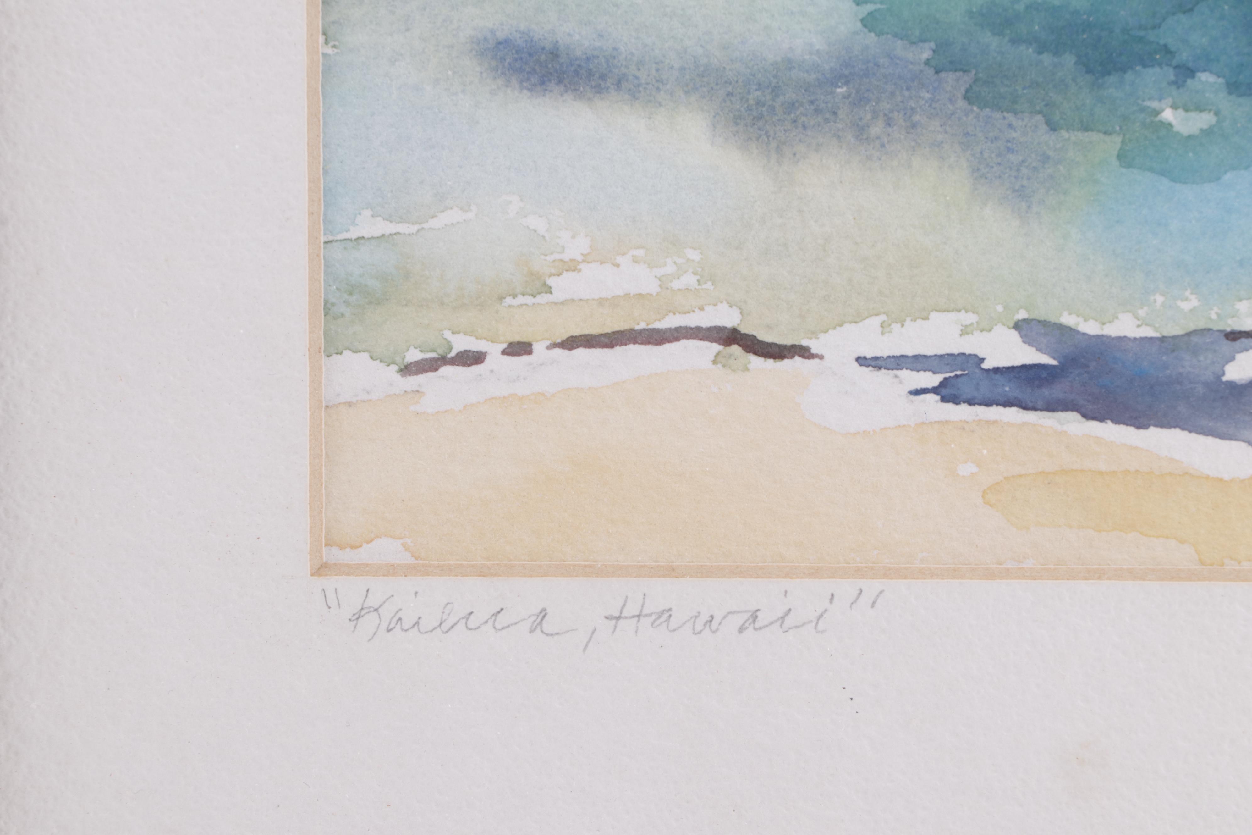 Mary Breneman Watercolor Painting "Kailua Hawaii"
