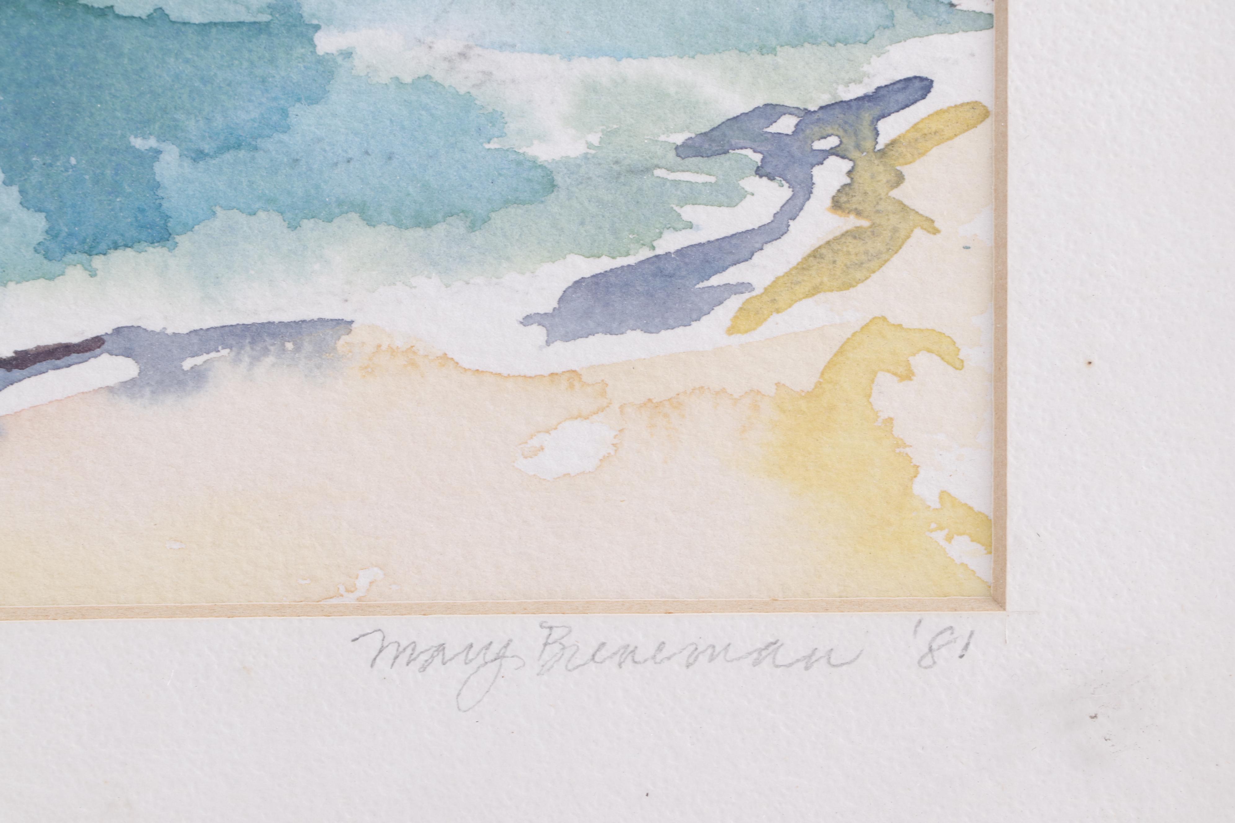 Mary Breneman Watercolor Painting "Kailua Hawaii"