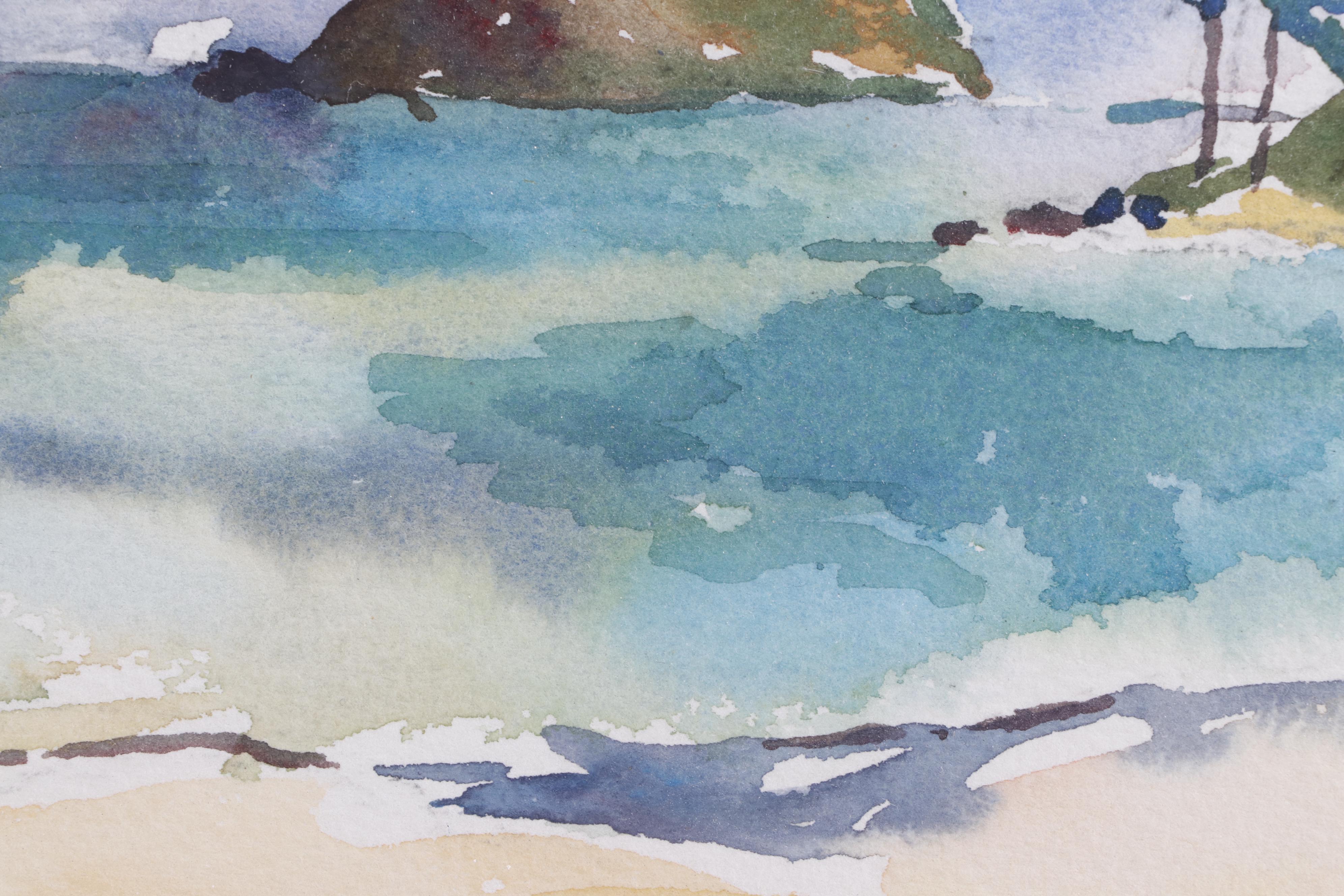 Mary Breneman Watercolor Painting "Kailua Hawaii"