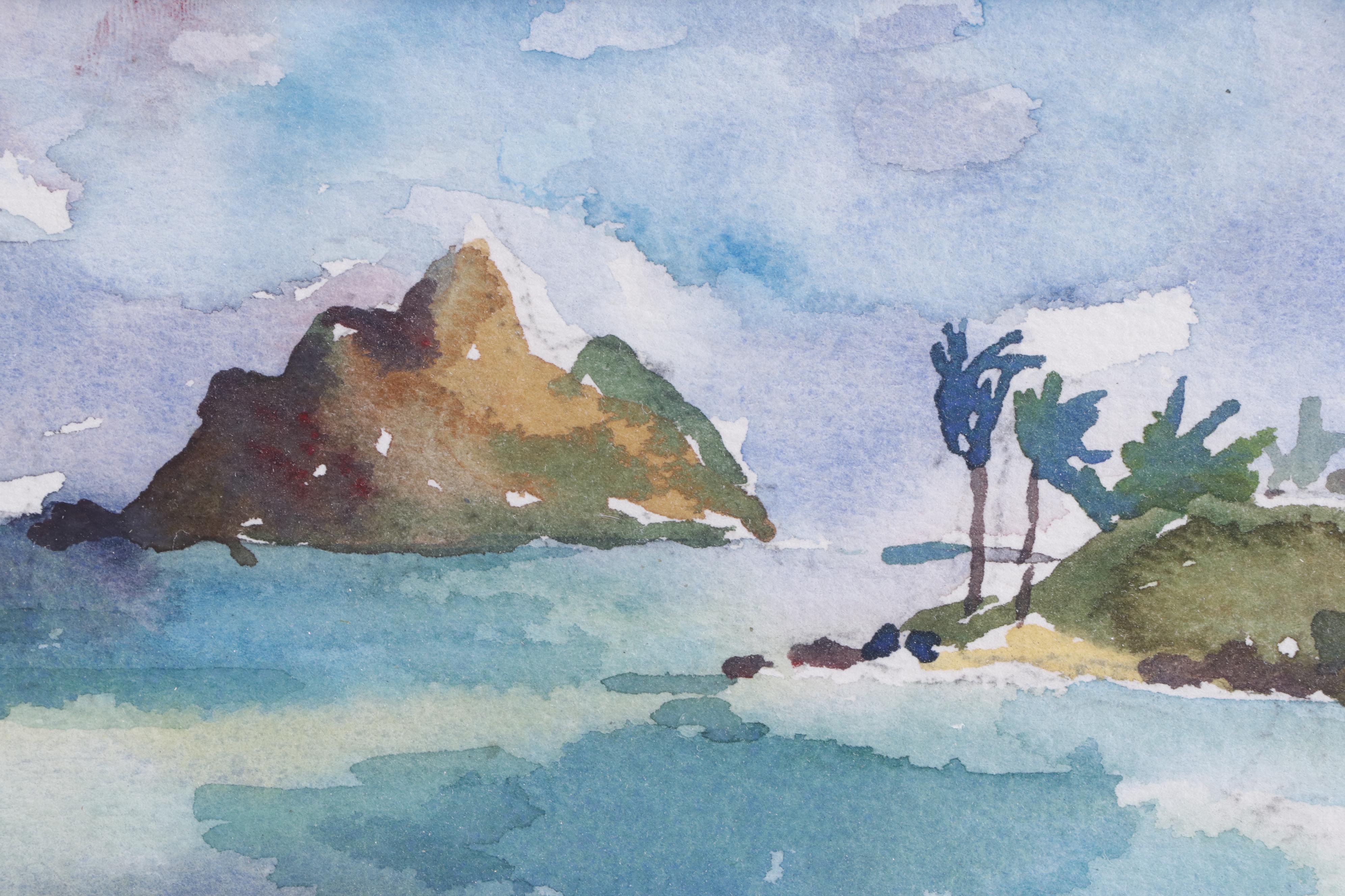 Mary Breneman Watercolor Painting "Kailua Hawaii"