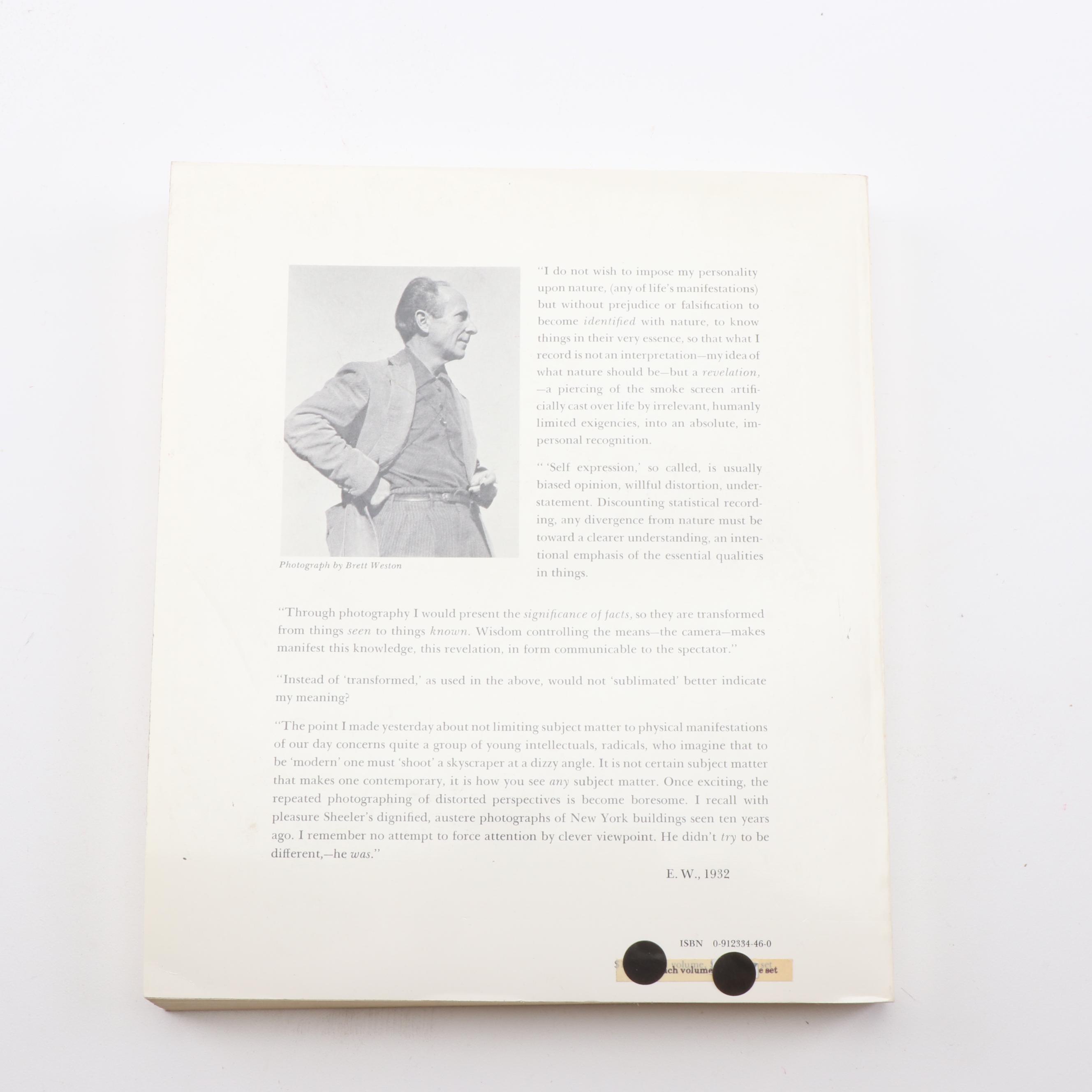 Edward Weston Fine Art Photography Books