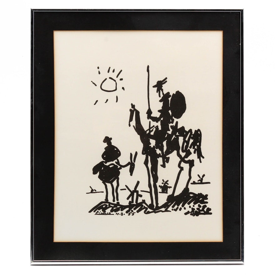 Pablo Picasso Reproduction Lithograph "Don Quixote"