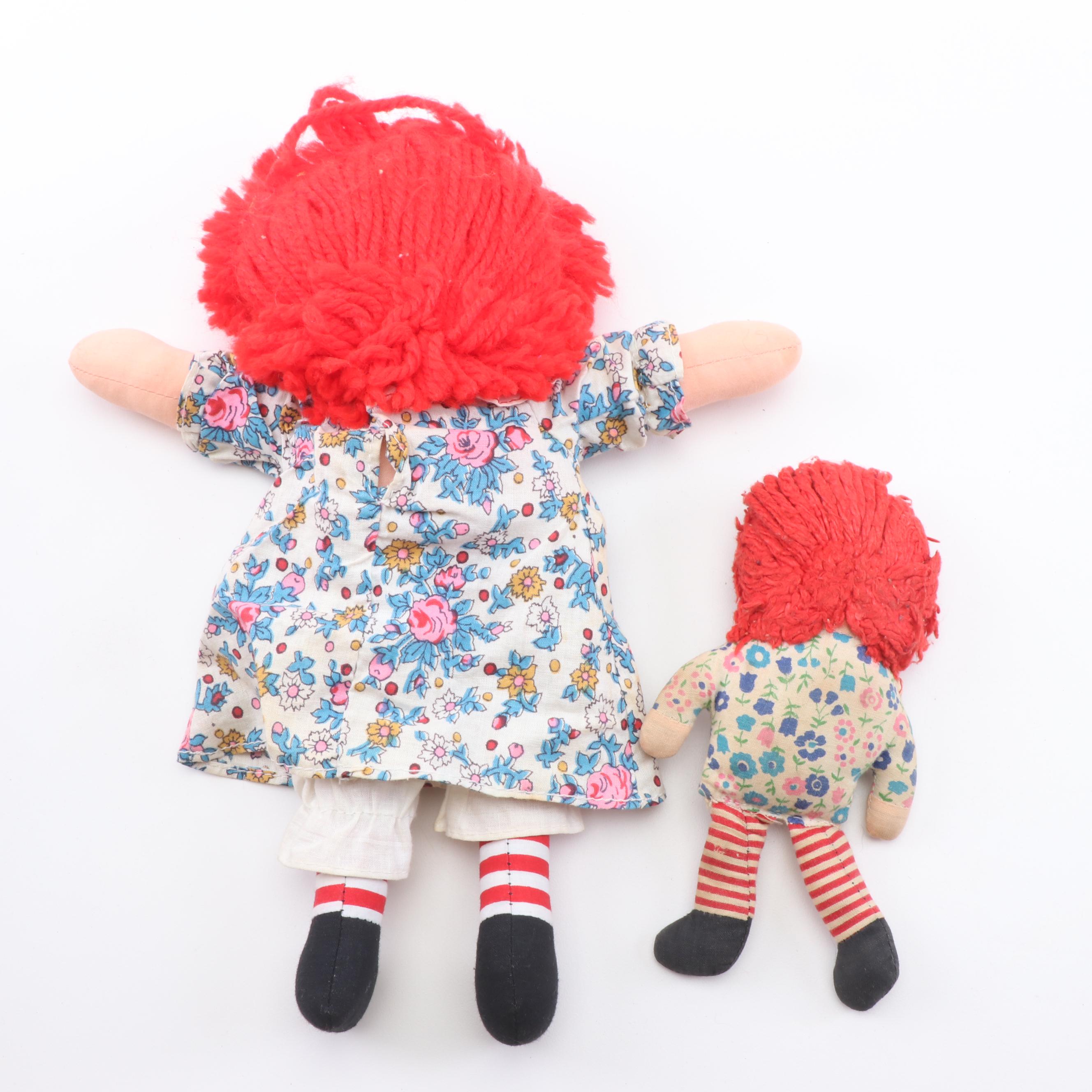 "Raggedy Ann" and "Andy" Dolls with "Raggedy Ann Stories" by Johnny Gruelle
