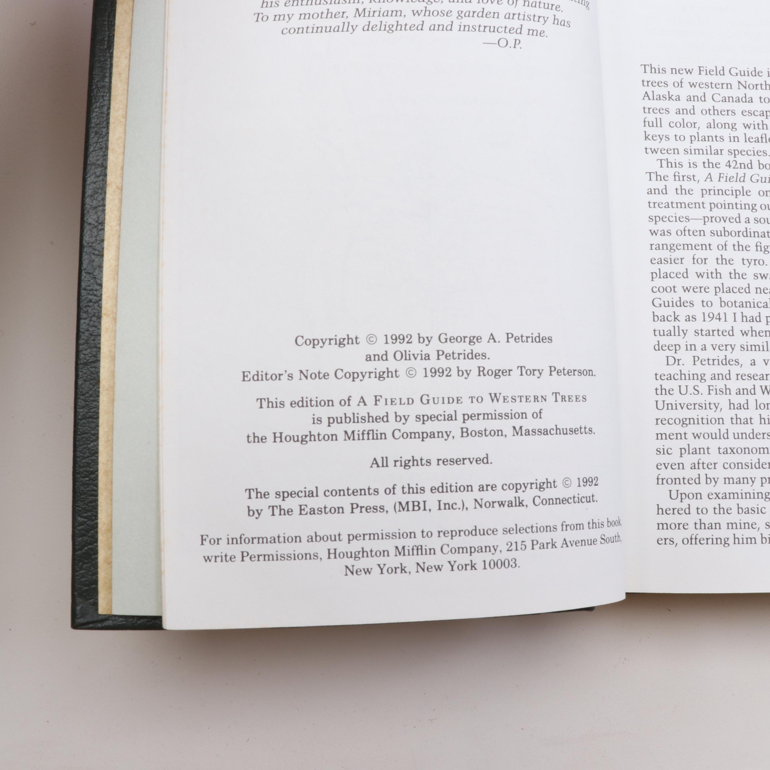 Easton Press Editions of "Roger Tory Peterson Field Guides"