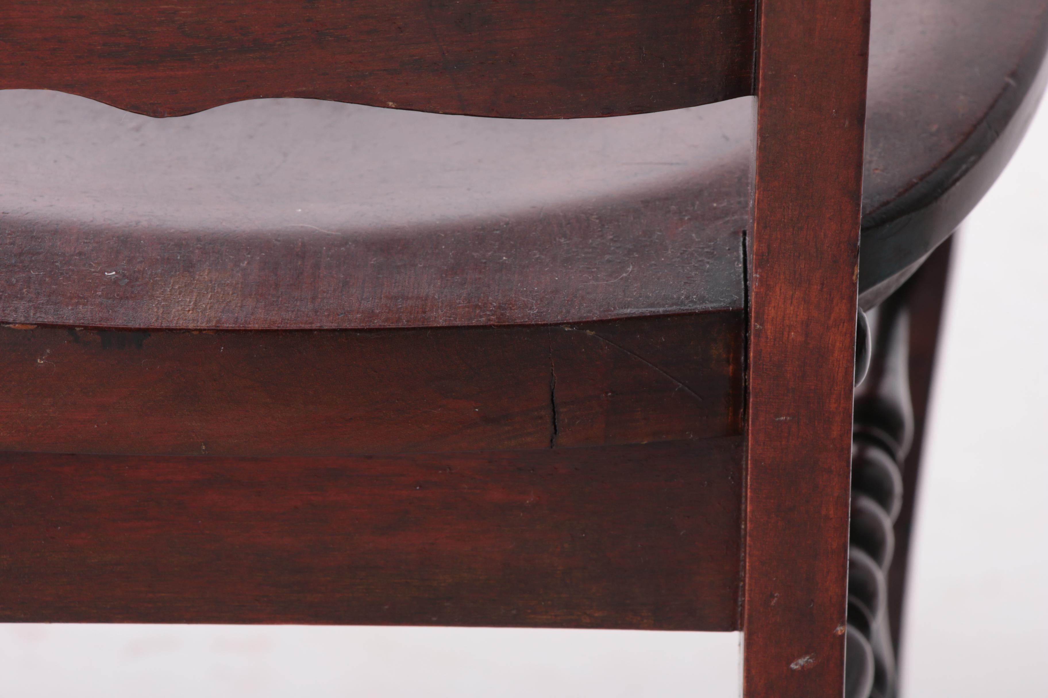 Chippendale Style Mahogany Finished Side Chair, 20th Century