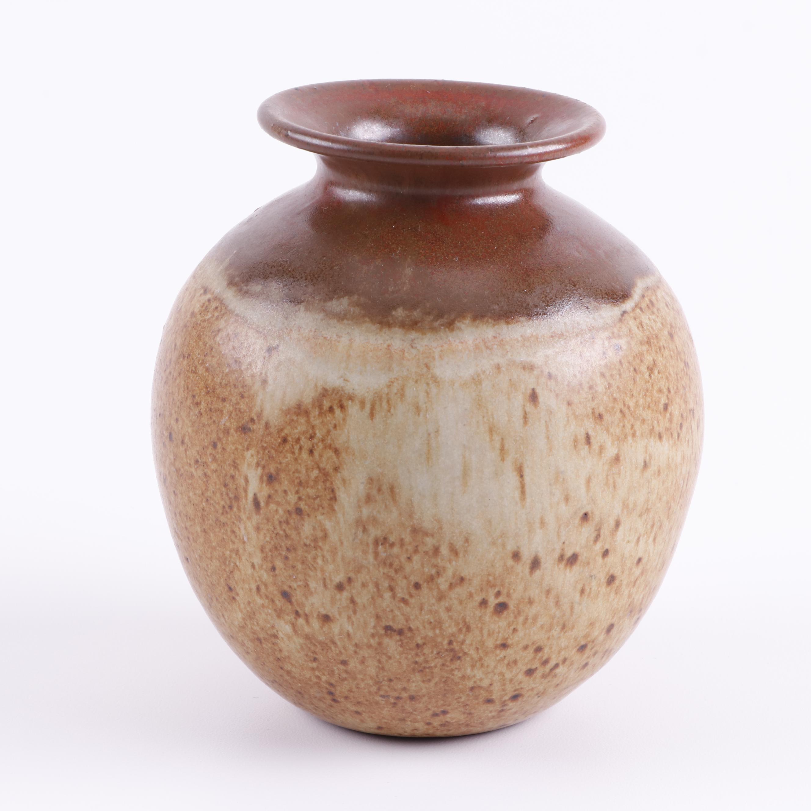 Signed Hand Thrown Vases and Bowl