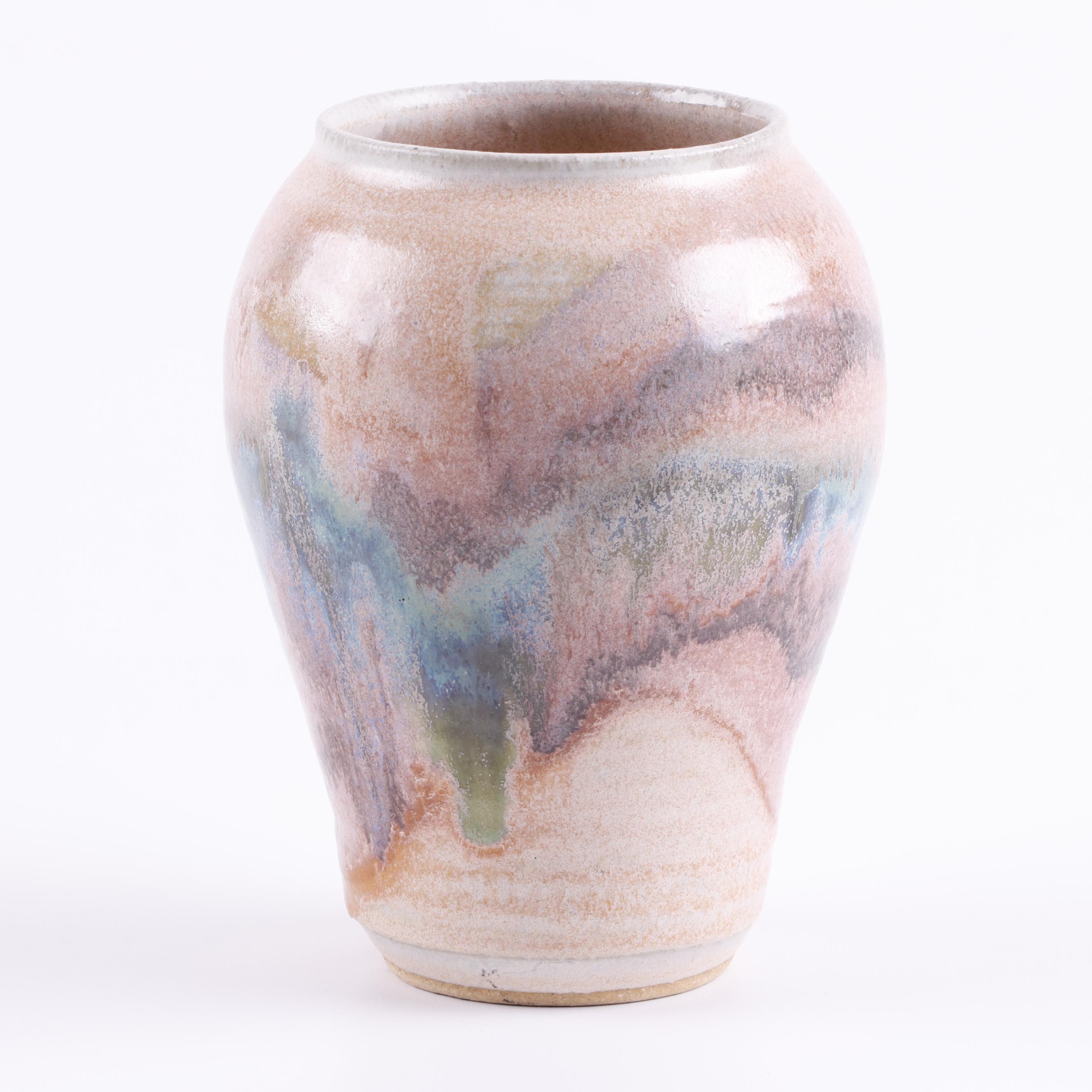 Signed Hand Thrown Vases and Bowl