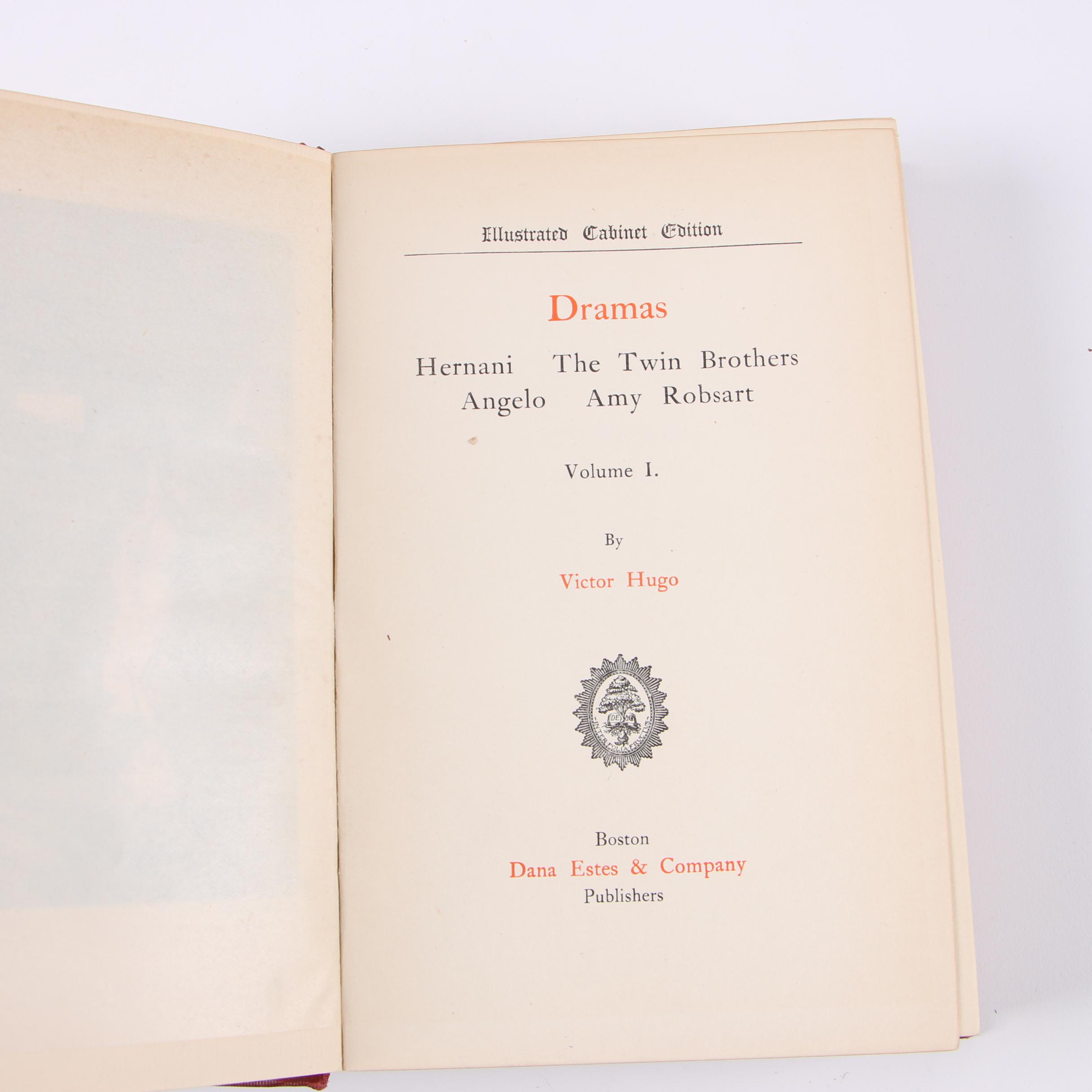 "The Works of Victor Hugo" Illustrated Cabinet Edition, Circa 1910s