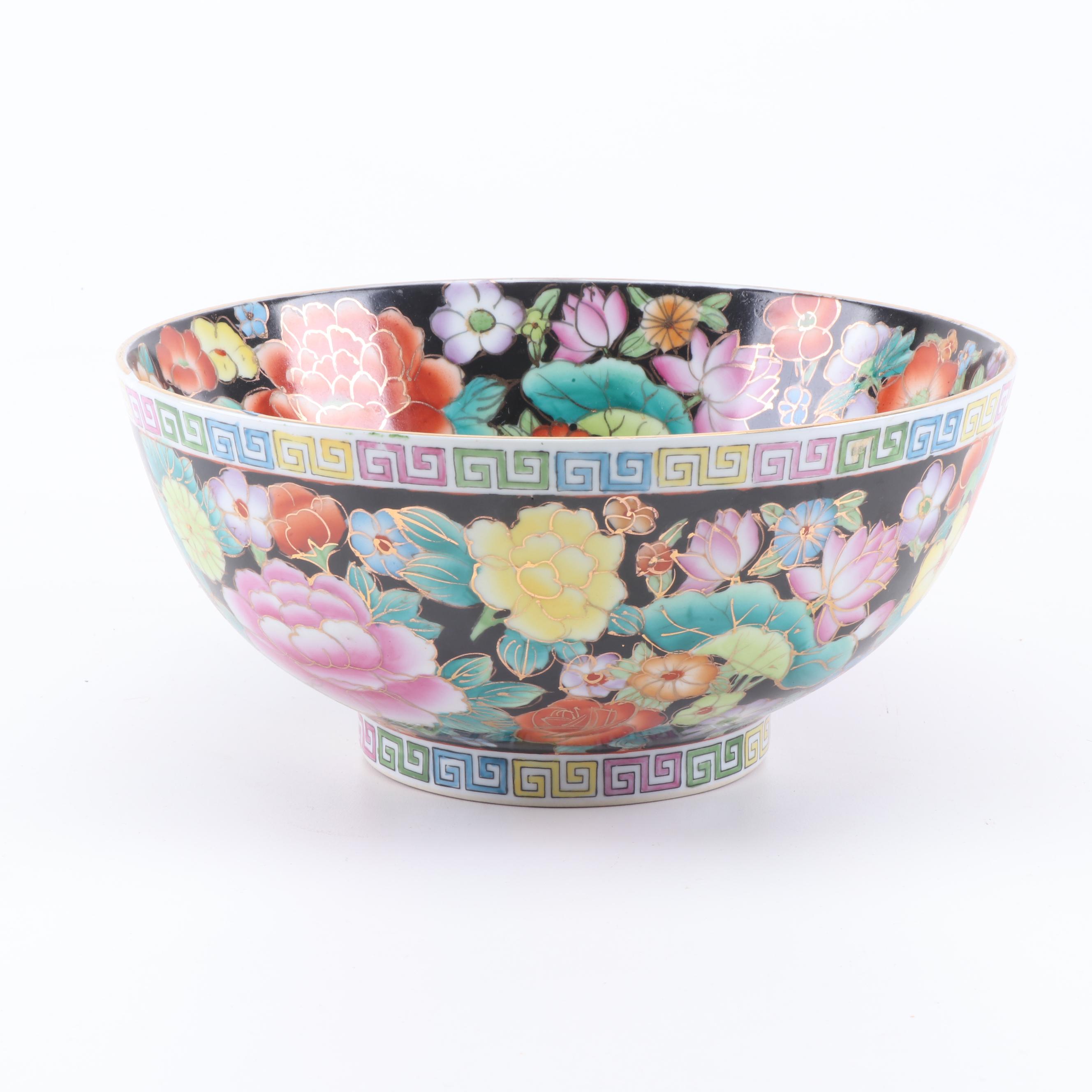 Chinese Hand-Painted Mille Fleur Bowl