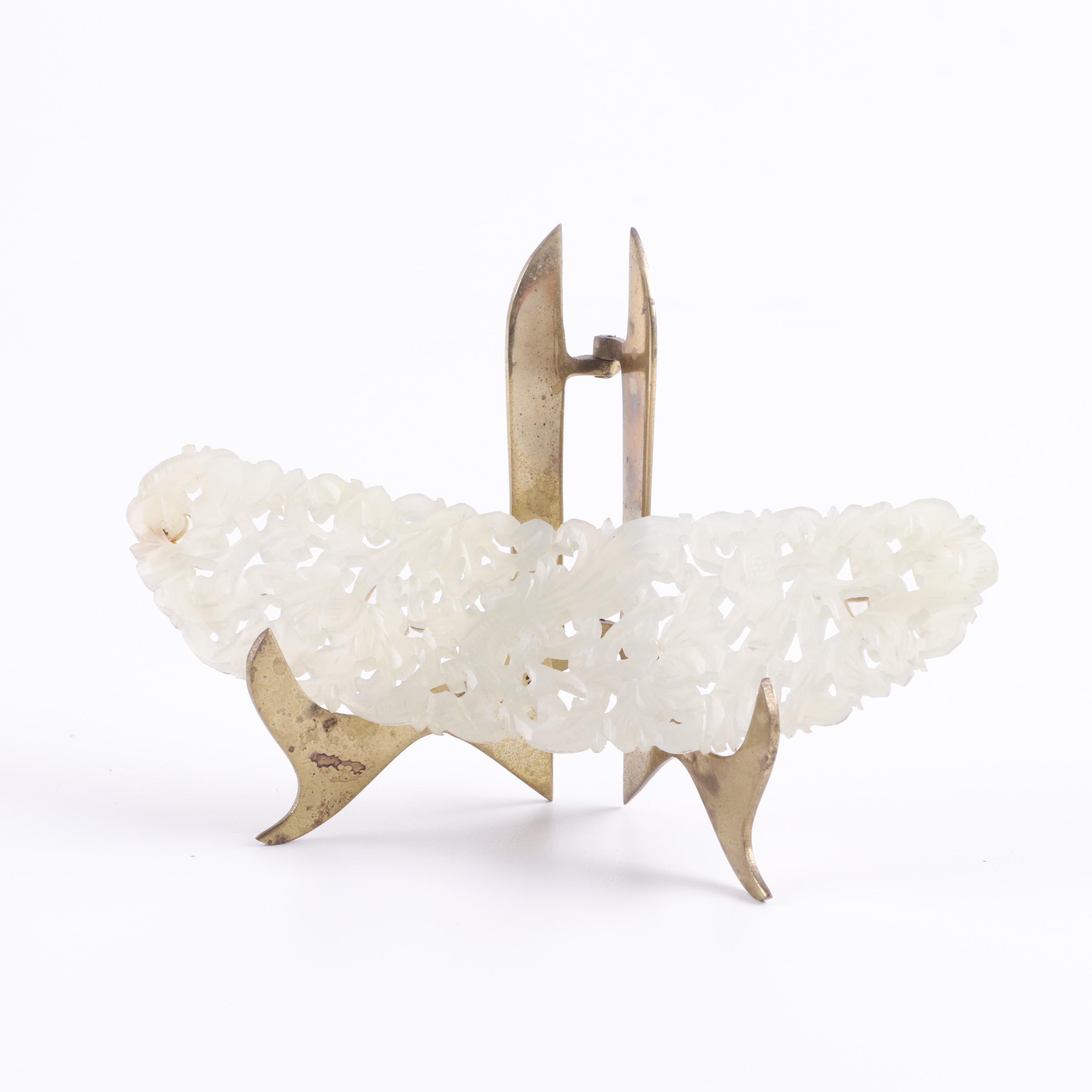 Chinese Carved Stone Plaque