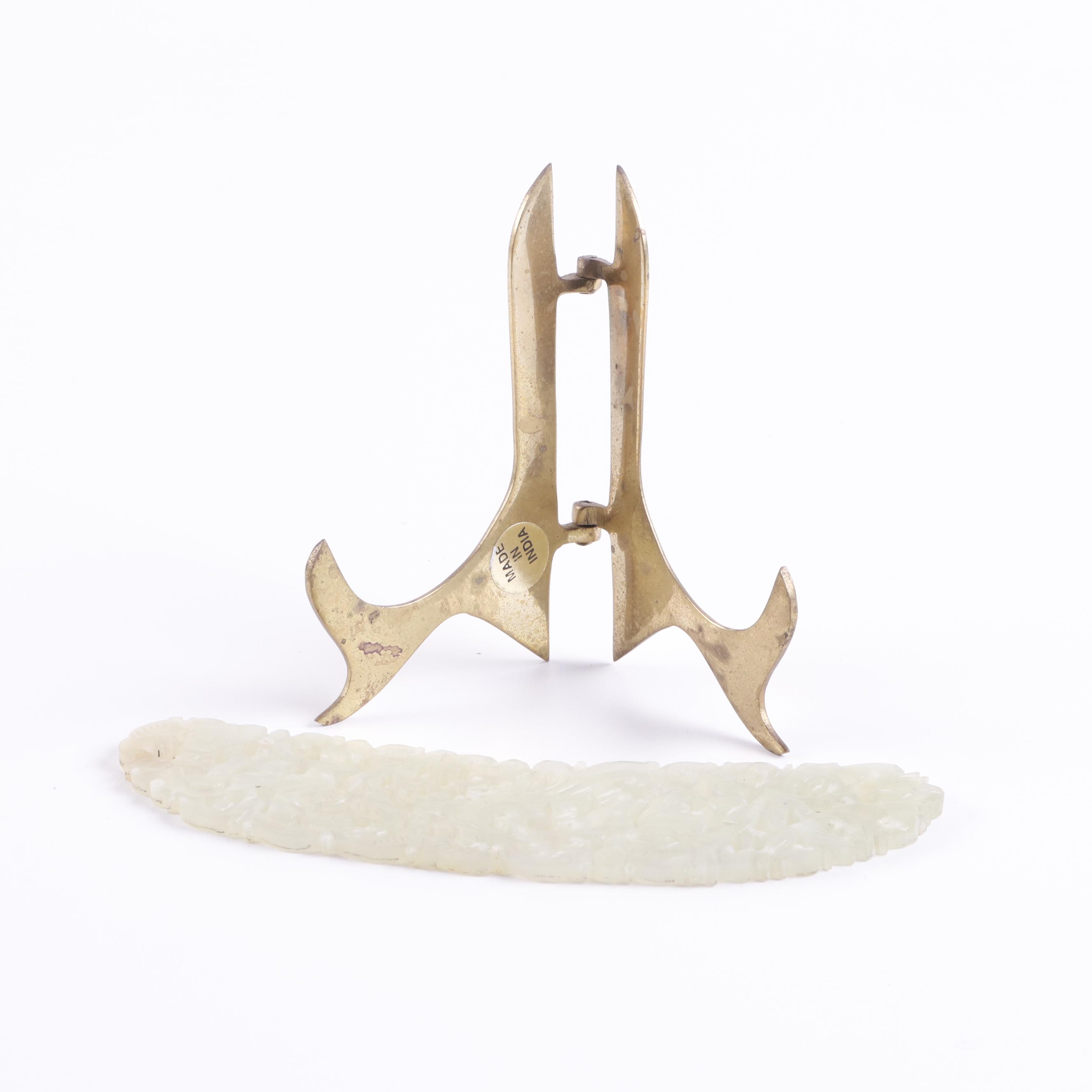 Chinese Carved Stone Plaque