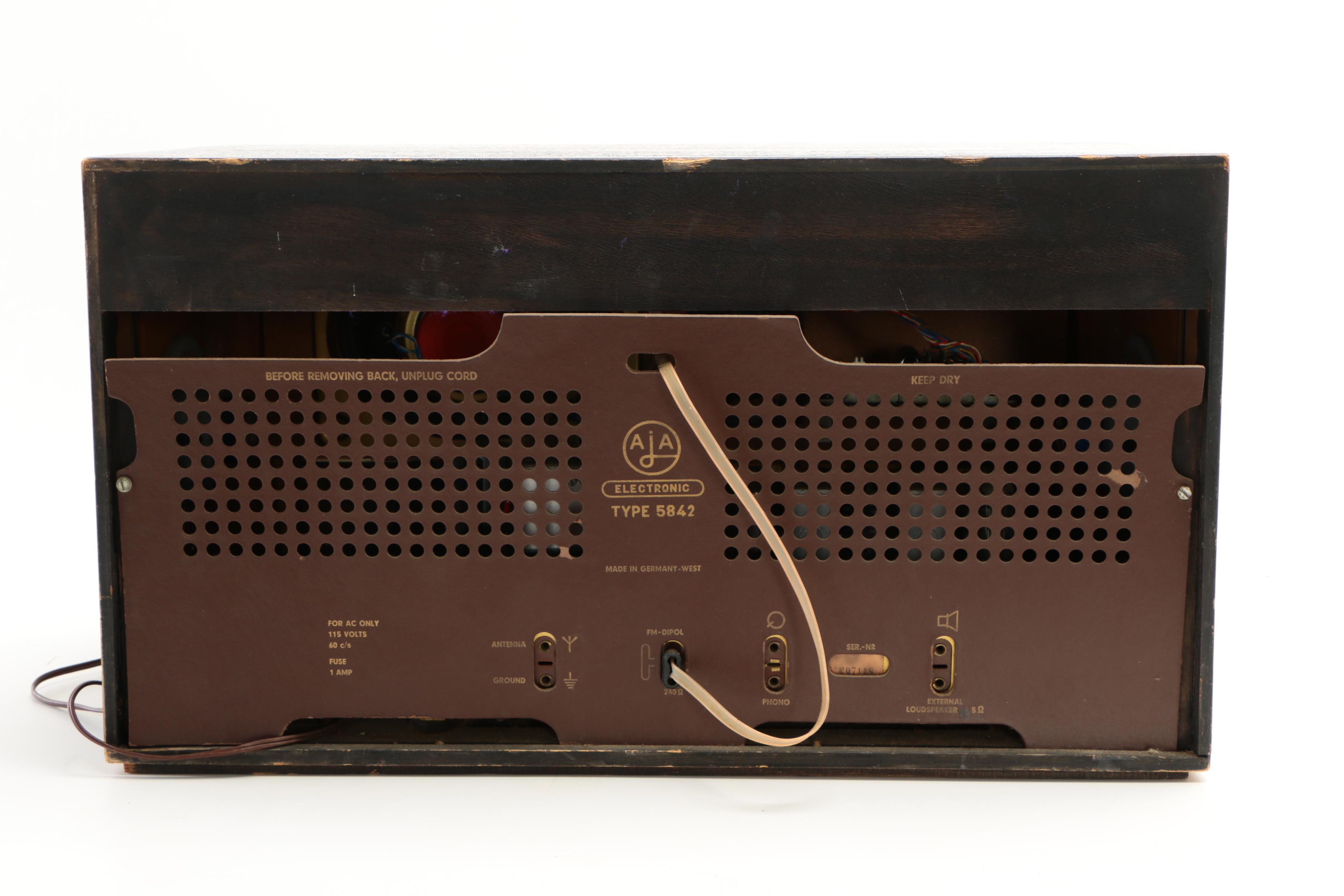 AJA Electronic Type 5842 Tabletop AM FM SW Radio