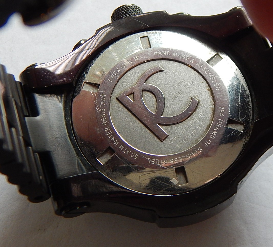 Renato Black T-Rex Gen II Swiss Movement Limited 21/50 Stainless Watch